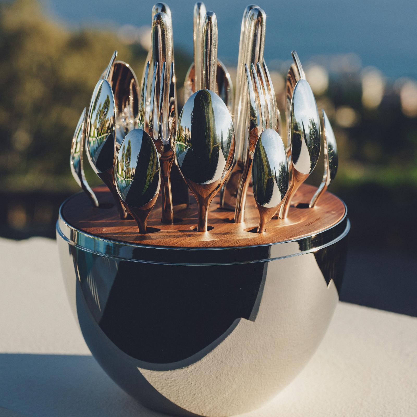 Mood 24-Piece Silverplated Flatware Set, Service for 6 17 Mood 24-Piece Silverplated Flatware Set, Service for 6