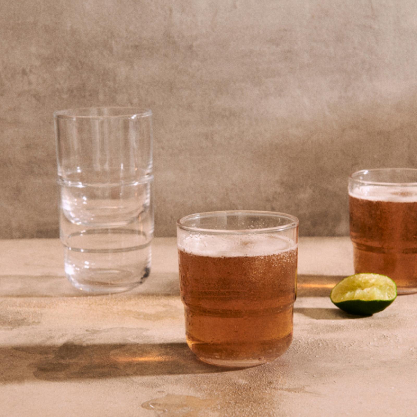 Short Night & Day Glass, Set of 4 1 Short Night & Day Glass, Set of 4