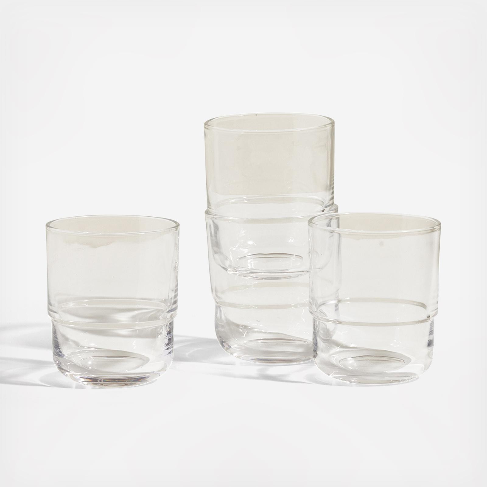 Short Night & Day Glass, Set of 4 2 Short Night & Day Glass, Set of 4