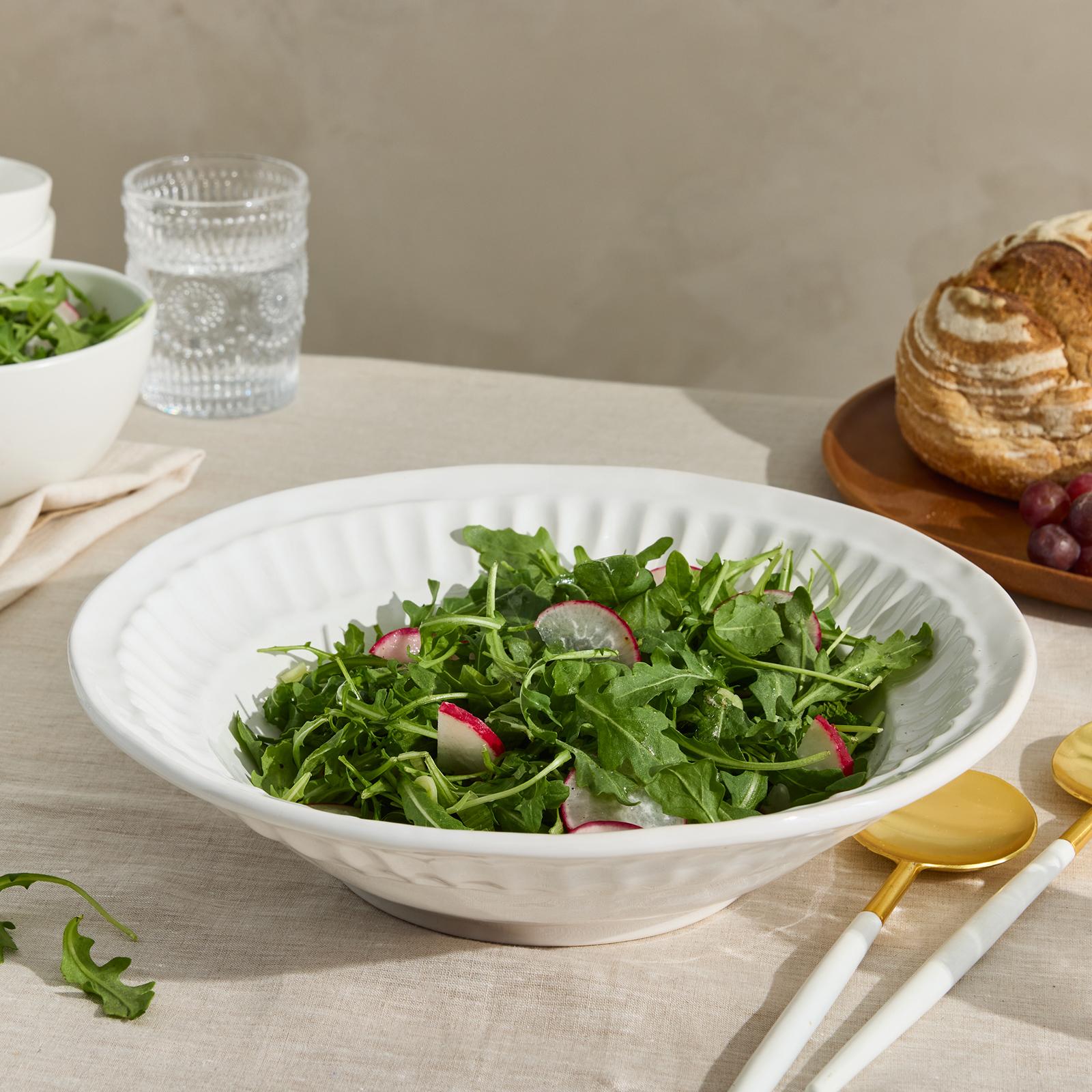 Pietra Serena Shallow Large Serving Bowl