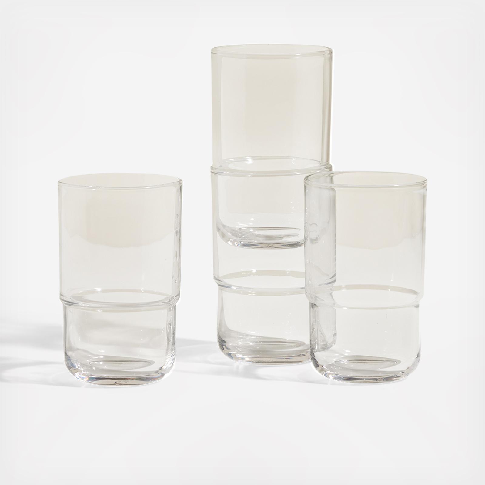 Tall Night & Day Glass, Set of 4