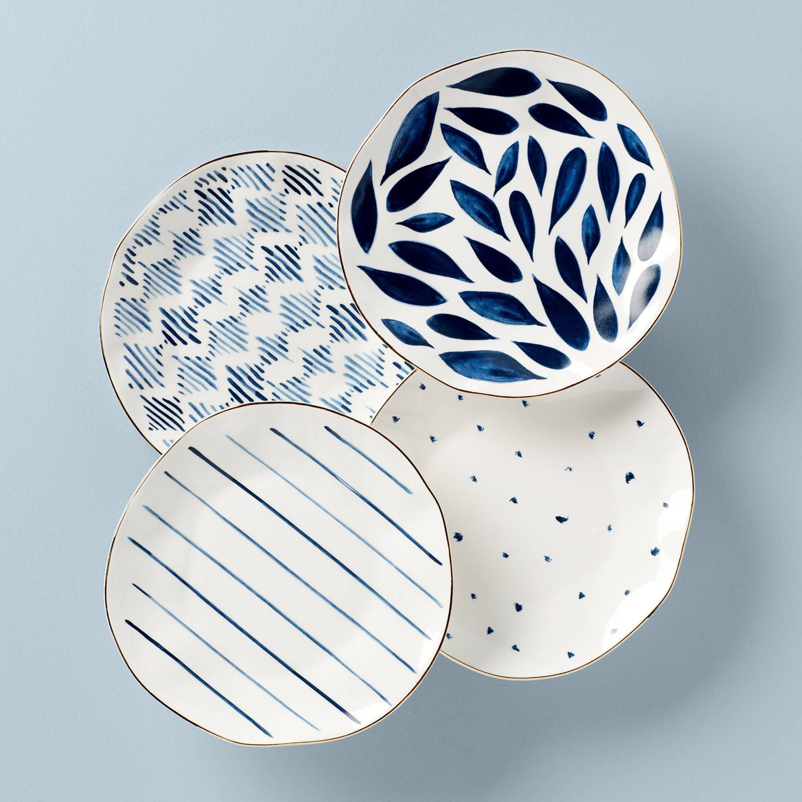 Blue Bay Appetizer Plate, Set of 4 1 Blue Bay Appetizer Plate, Set of 4