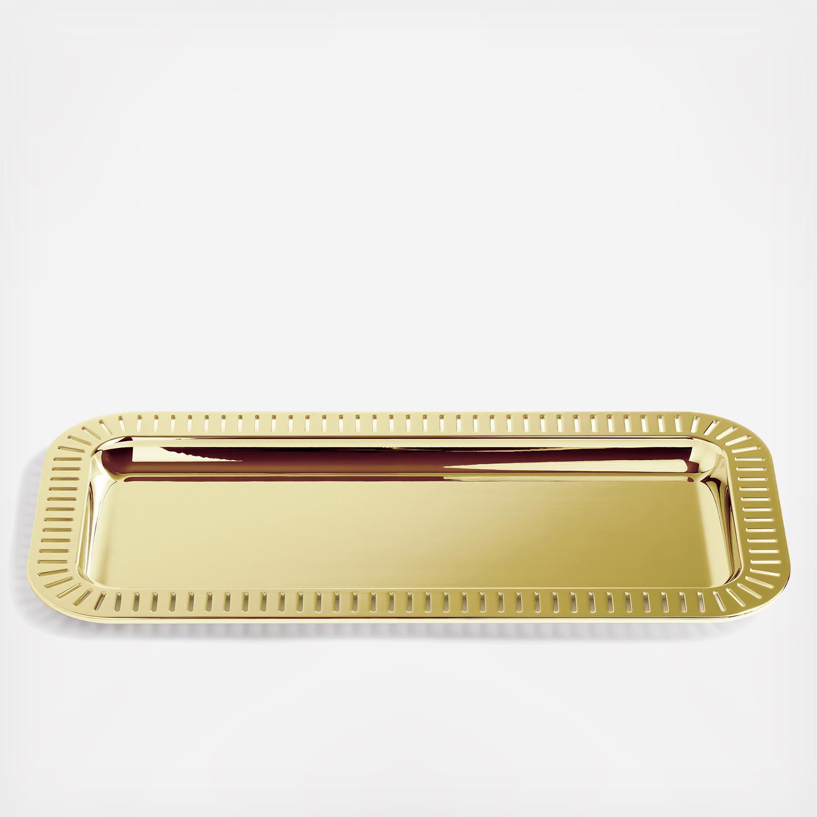 Striations Rectangle Serving Tray 2 Striations Rectangle Serving Tray