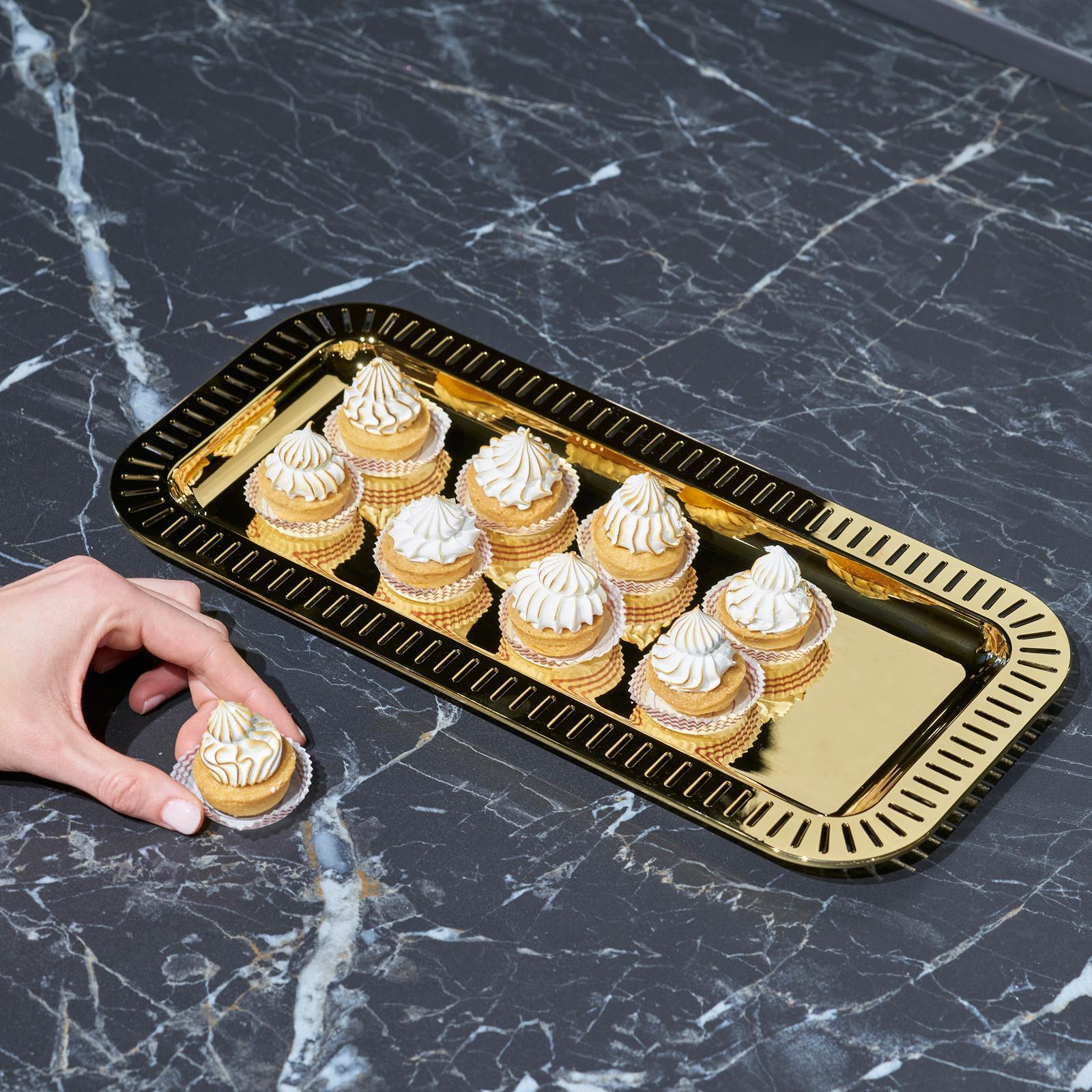 Striations Rectangle Serving Tray 7 Striations Rectangle Serving Tray