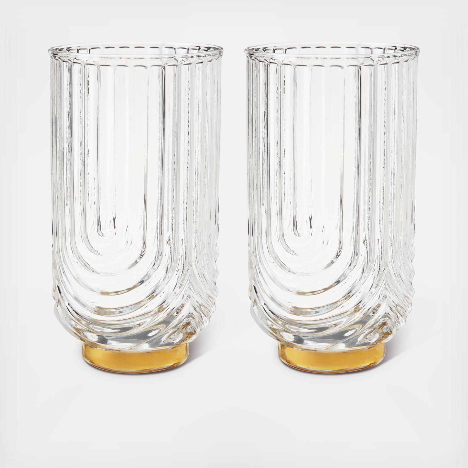 Gatsby Highball Glass, Set of 2 3 Gatsby Highball Glass, Set of 2