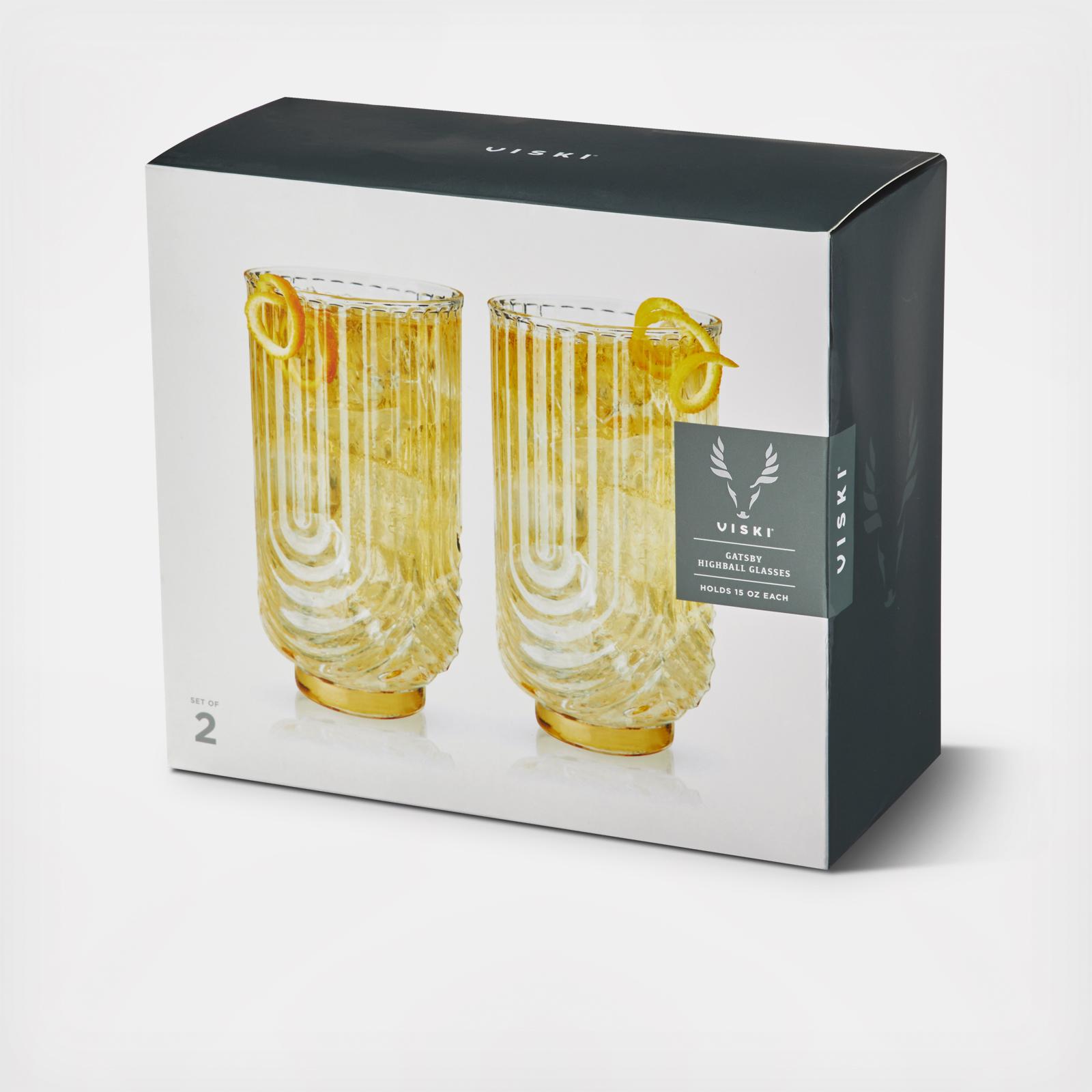 Gatsby Highball Glass, Set of 2 4 Gatsby Highball Glass, Set of 2