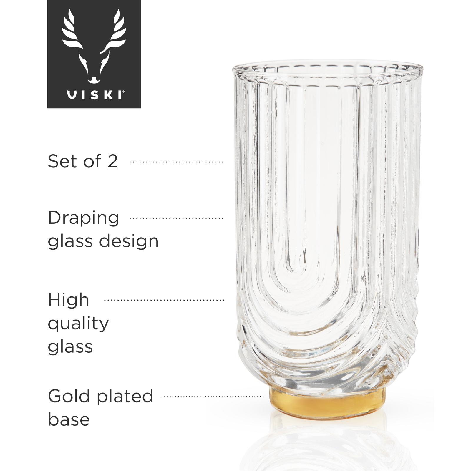 Gatsby Highball Glass, Set of 2 6 Gatsby Highball Glass, Set of 2
