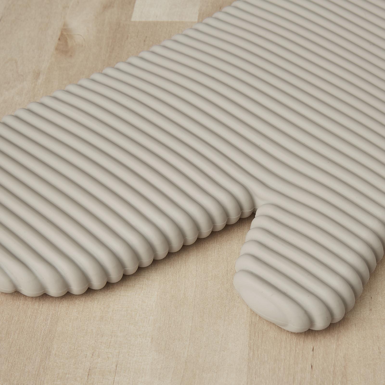 Ribbed Soft Silicone Oven Mitt, Set of 2