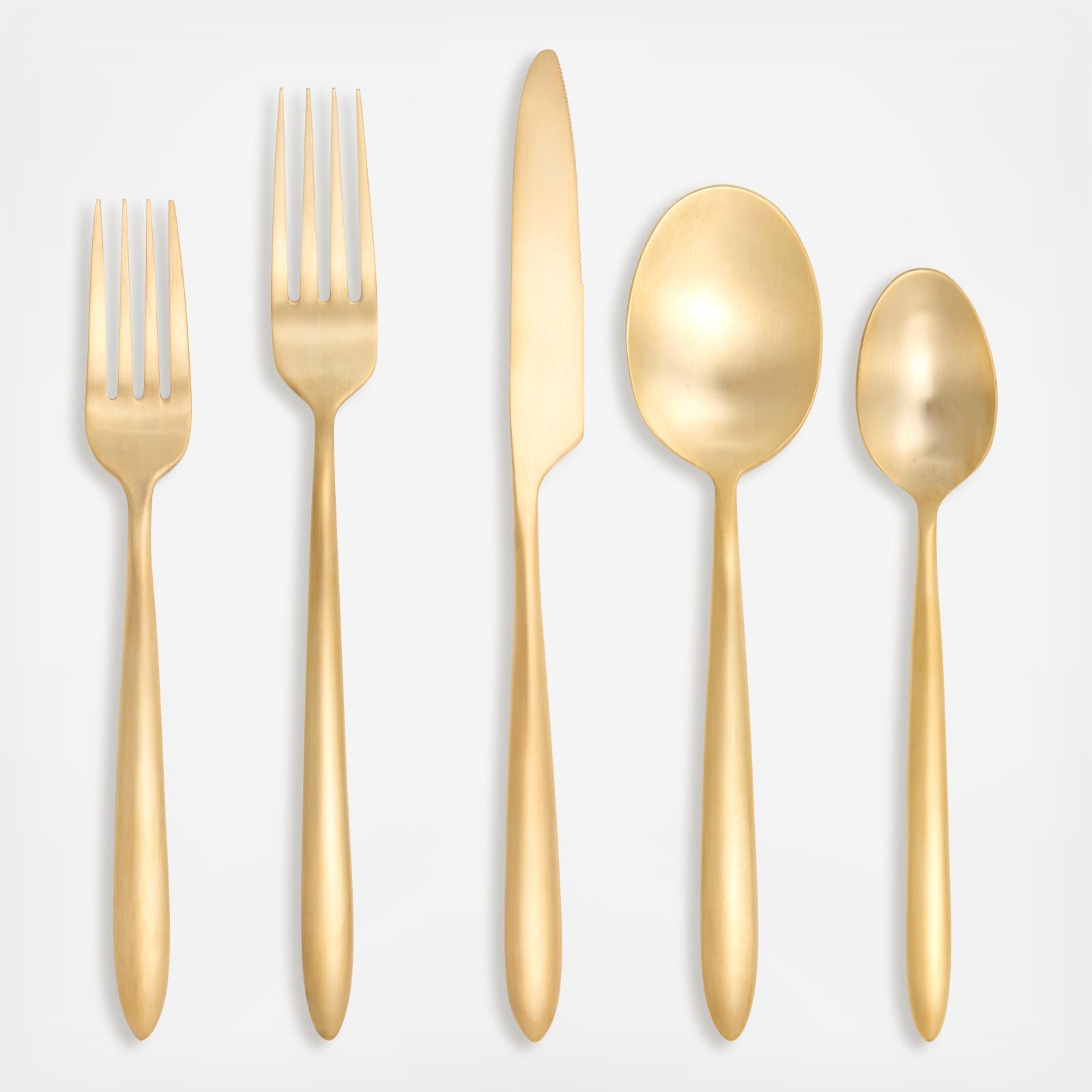 Velo Brushed 20-Piece Flatware Set, Service for 4