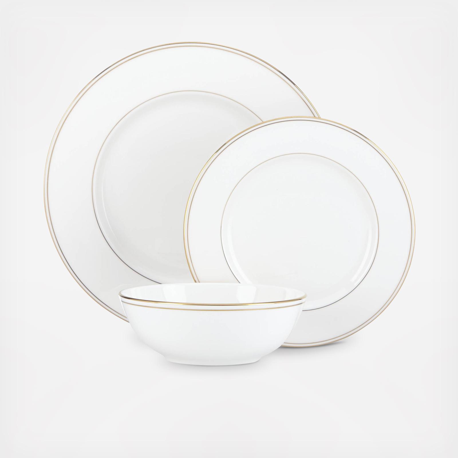 Federal Gold 3-Piece Place Setting, Service for 1 3 Federal Gold 3-Piece Place Setting, Service for 1