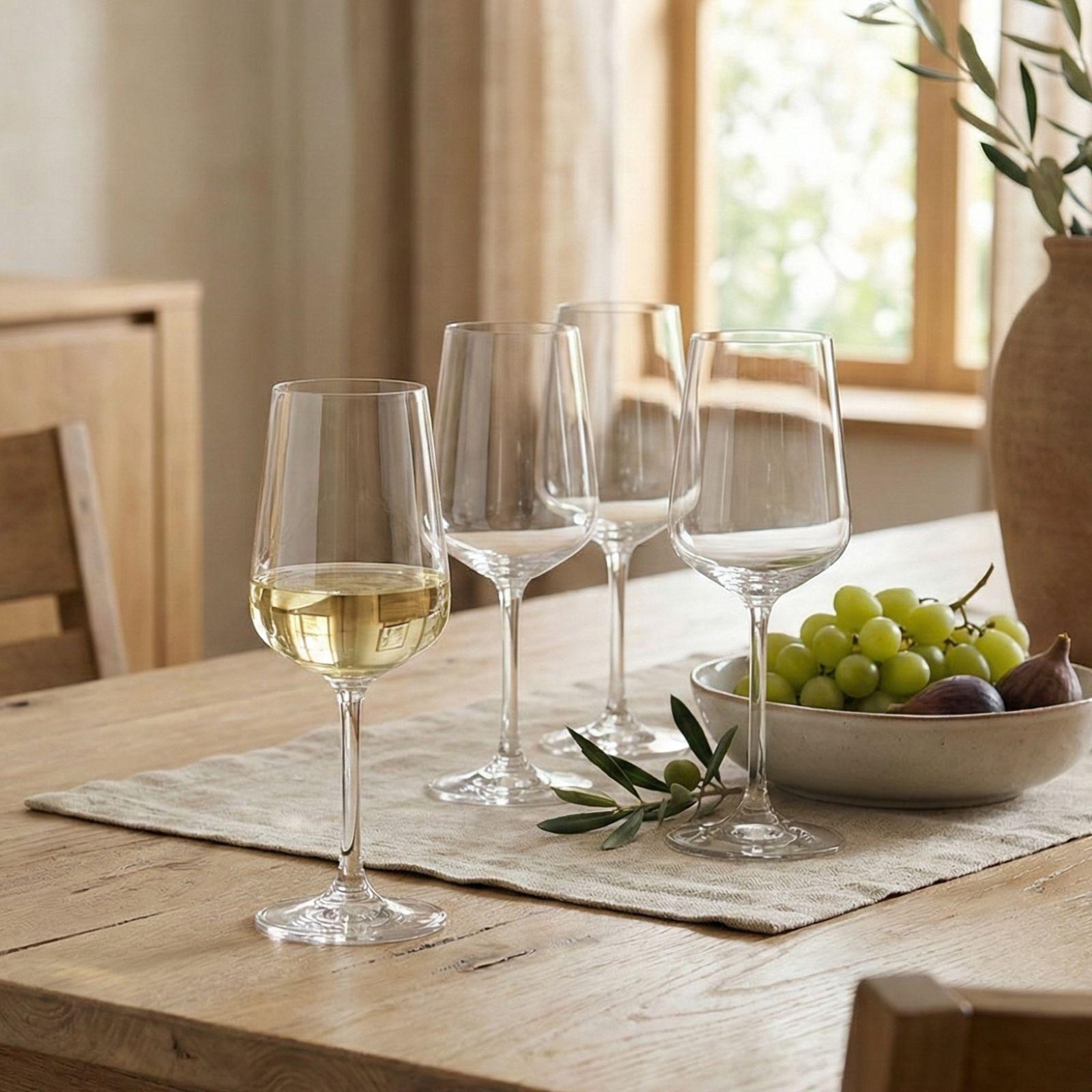 Ovid White Wine Glass, Set of 4 17 Ovid White Wine Glass, Set of 4