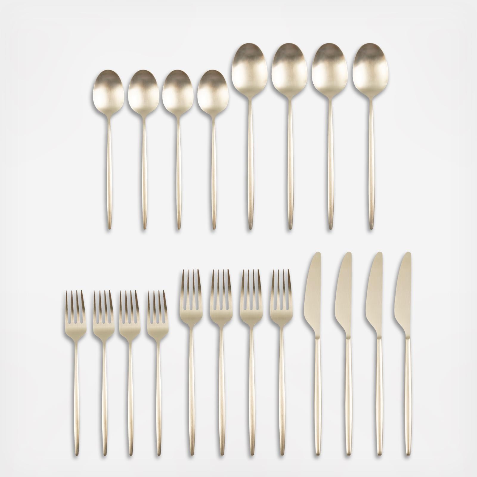 Gaze 20-Piece Flatware Set, Service for 4 3 Gaze 20-Piece Flatware Set, Service for 4