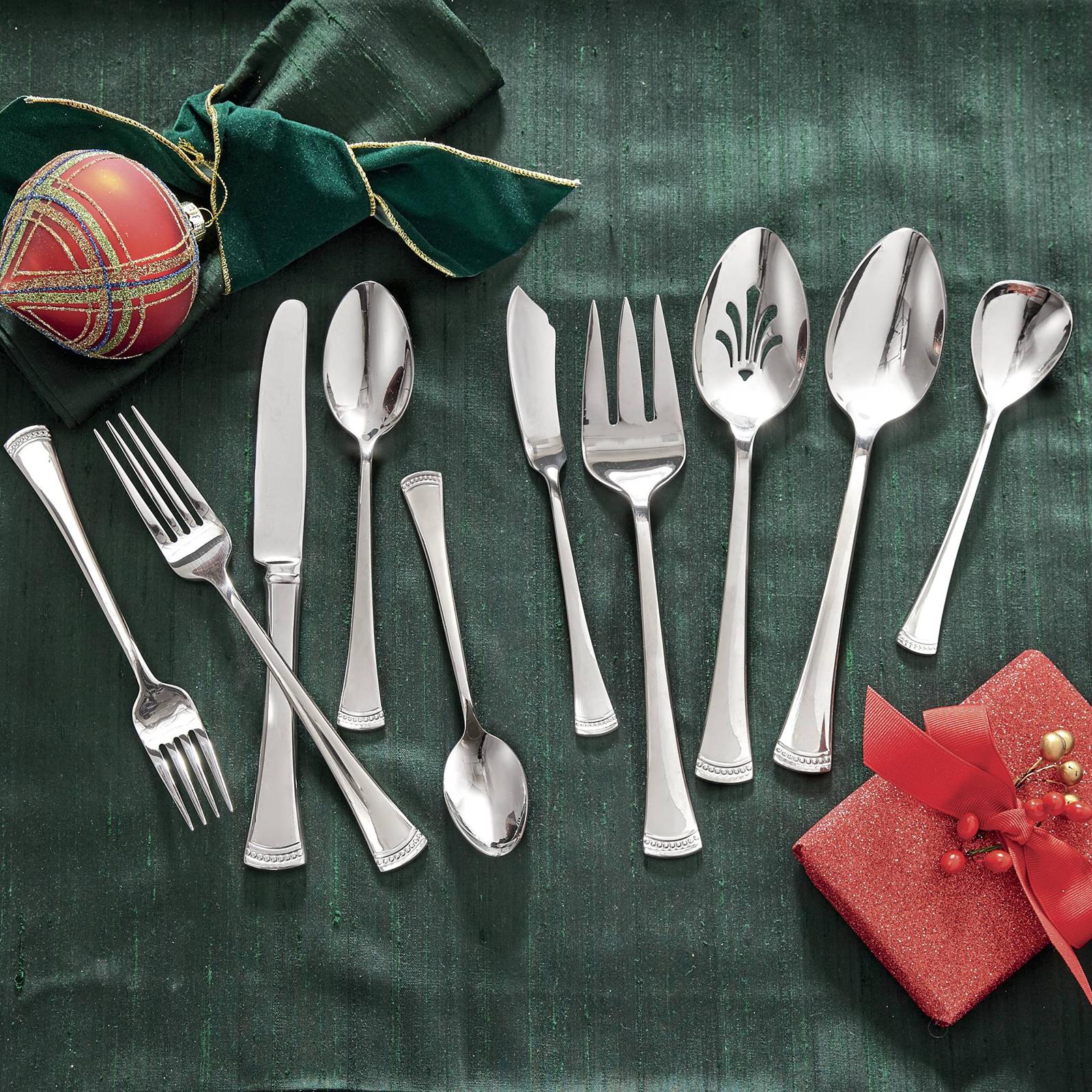 Portola 65-Piece Flatware Set, Service for 12