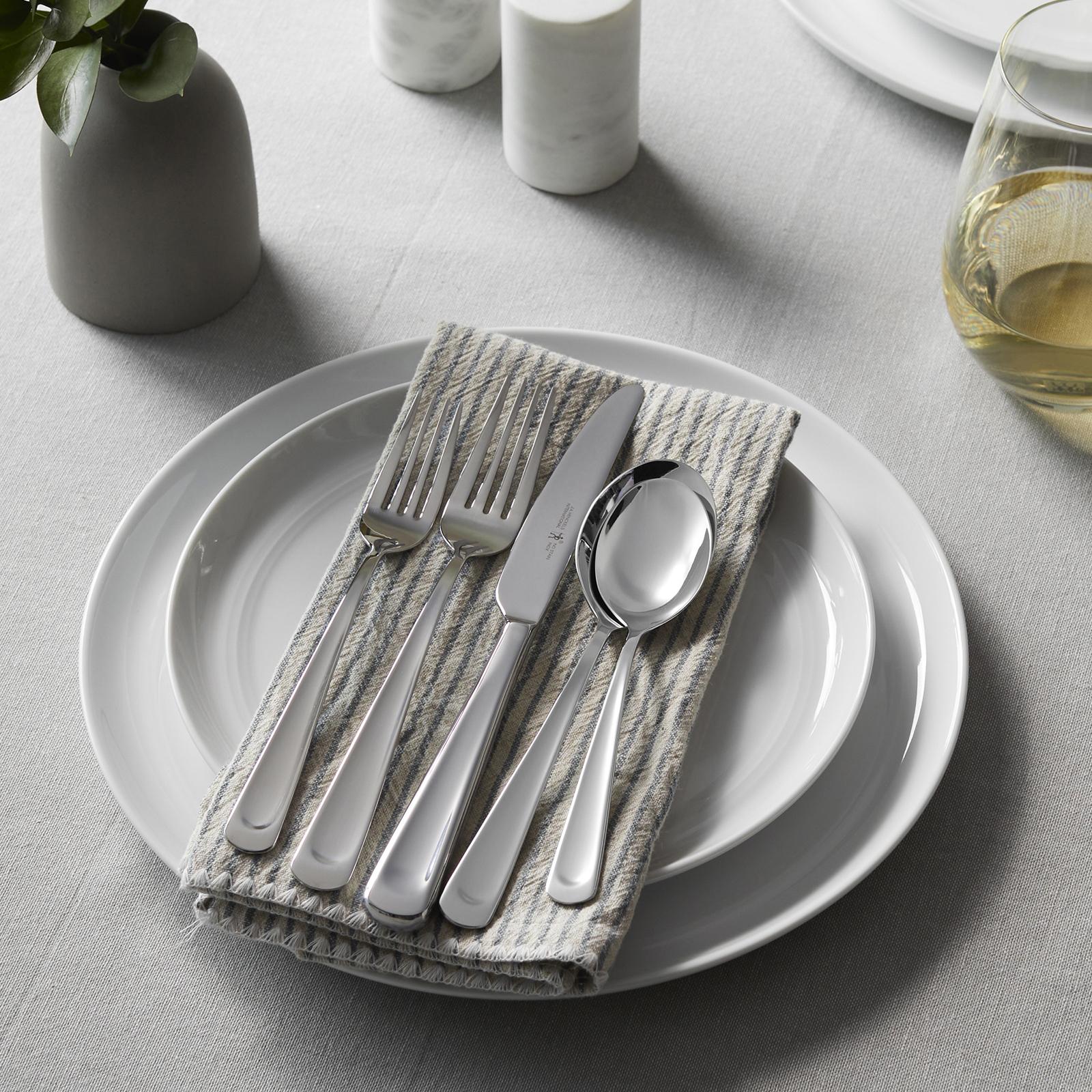 Silvano 45-Piece Stainless Flatware Set, Service for 8 16 Silvano 45-Piece Stainless Flatware Set, Service for 8