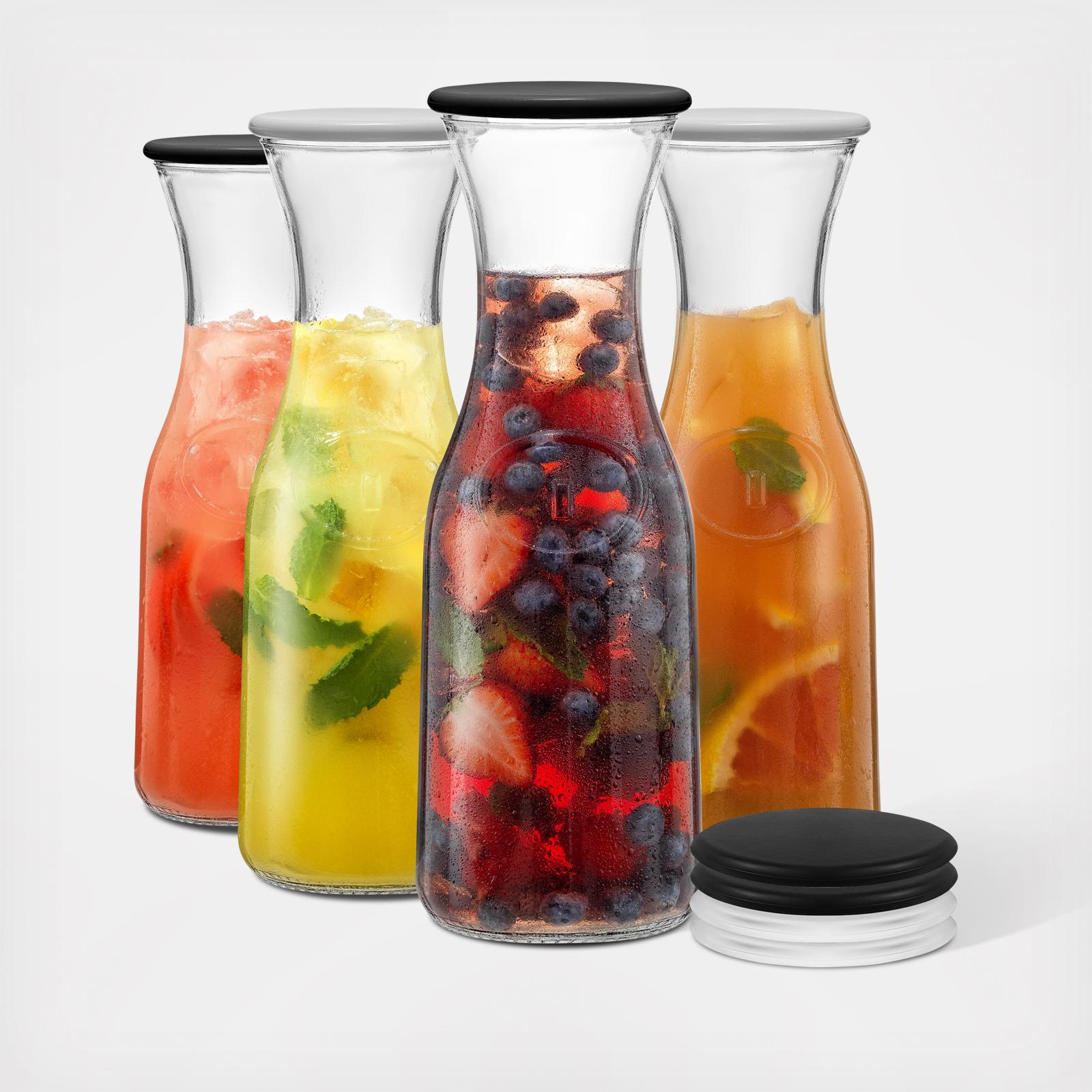 Hali Carafe Bottle Pitcher, Set of 4 1 Hali Carafe Bottle Pitcher, Set of 4