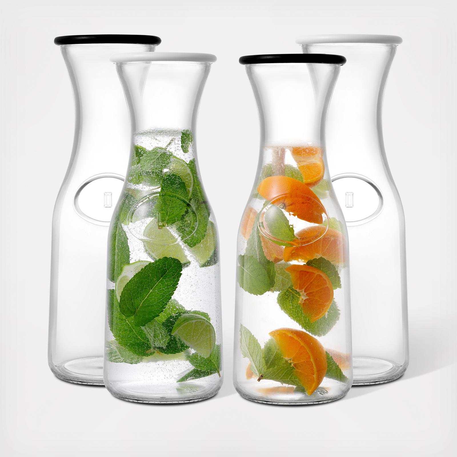 Hali Carafe Bottle Pitcher, Set of 4 2 Hali Carafe Bottle Pitcher, Set of 4