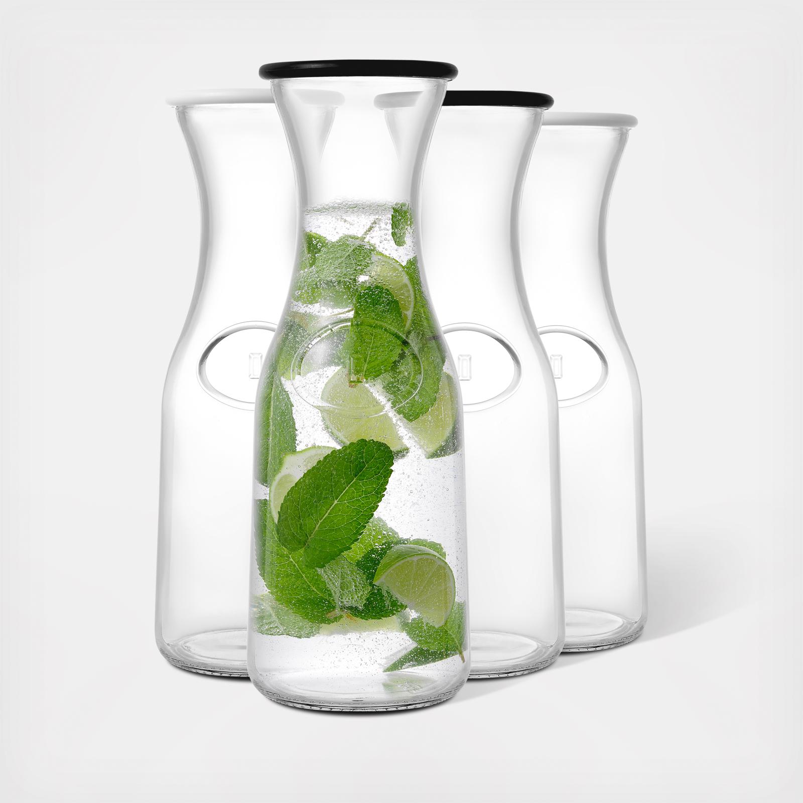 Hali Carafe Bottle Pitcher, Set of 4 4 Hali Carafe Bottle Pitcher, Set of 4