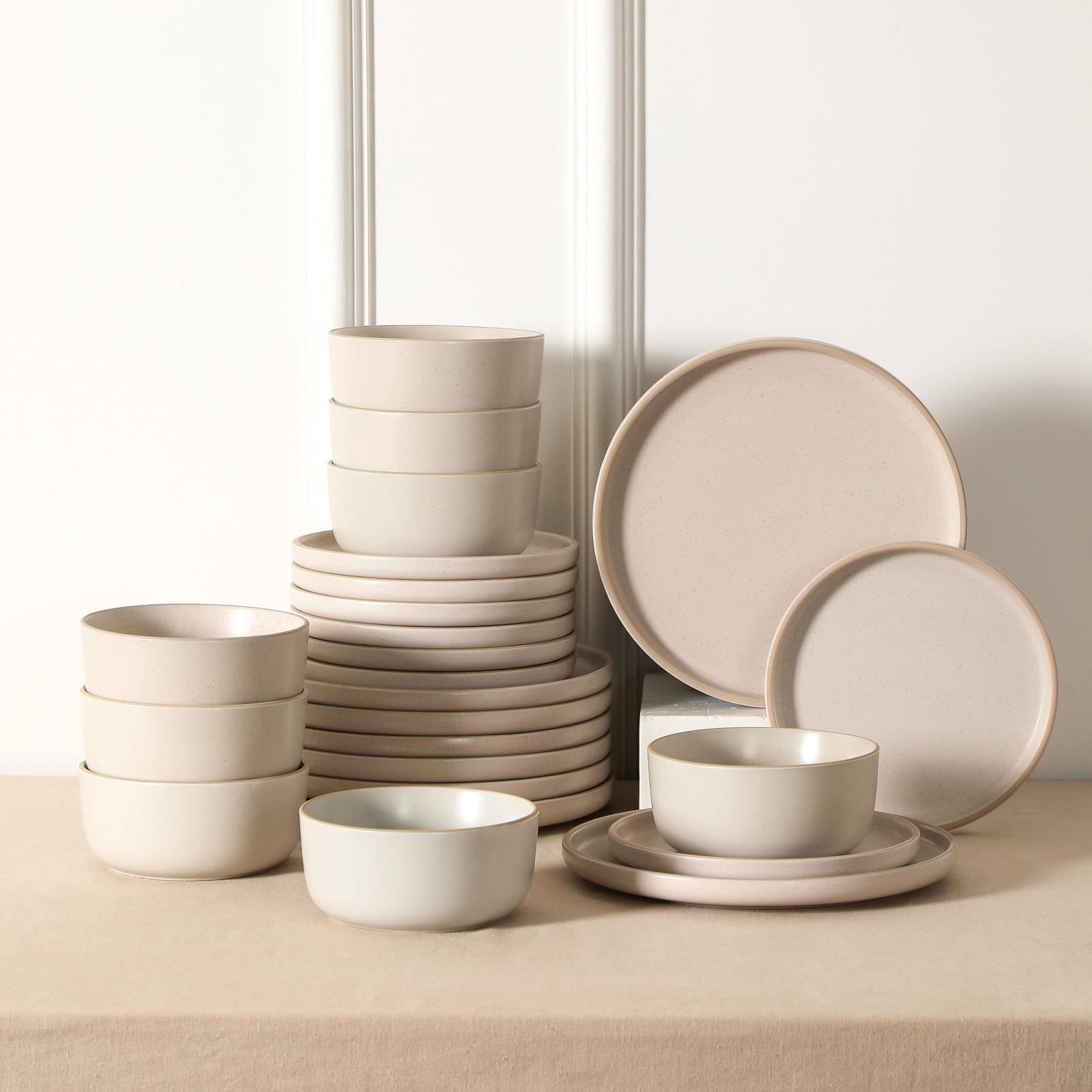 Earth & Clay Amber 24-Piece Dinnerware Set, Service for 8 9 Earth & Clay Amber 24-Piece Dinnerware Set, Service for 8