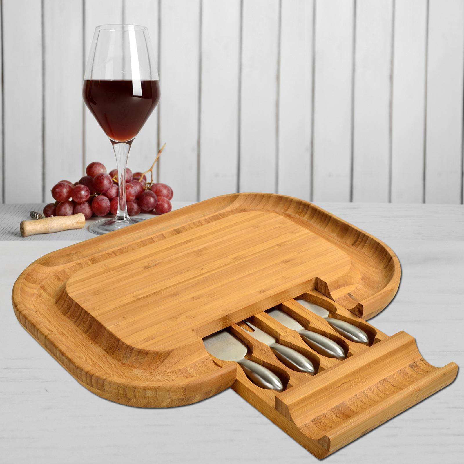 Large 5-Piece Entertaining Charcuterie Board & Tool Set 3 Large 5-Piece Entertaining Charcuterie Board & Tool Set