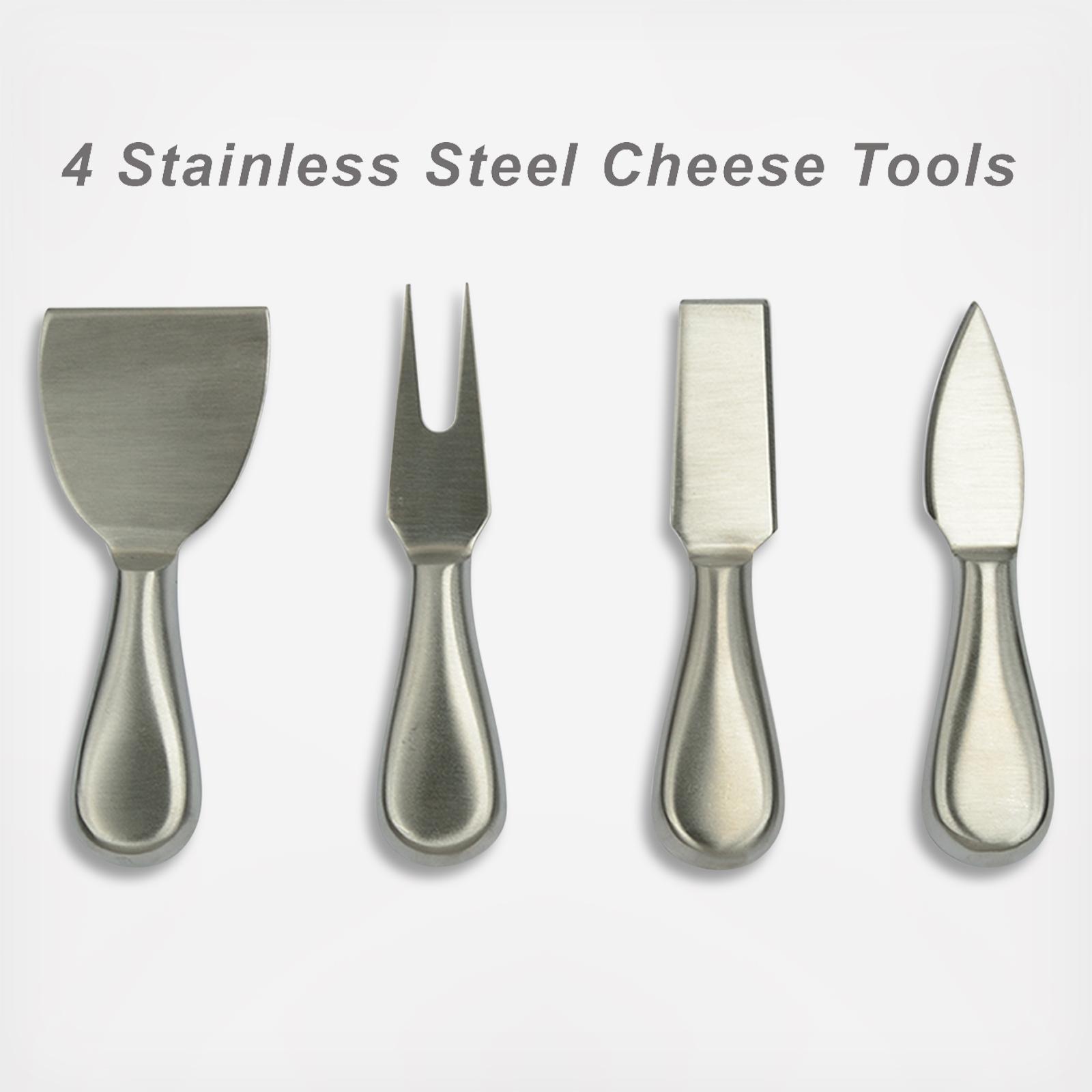 Large 5-Piece Entertaining Charcuterie Board & Tool Set 8 Large 5-Piece Entertaining Charcuterie Board & Tool Set