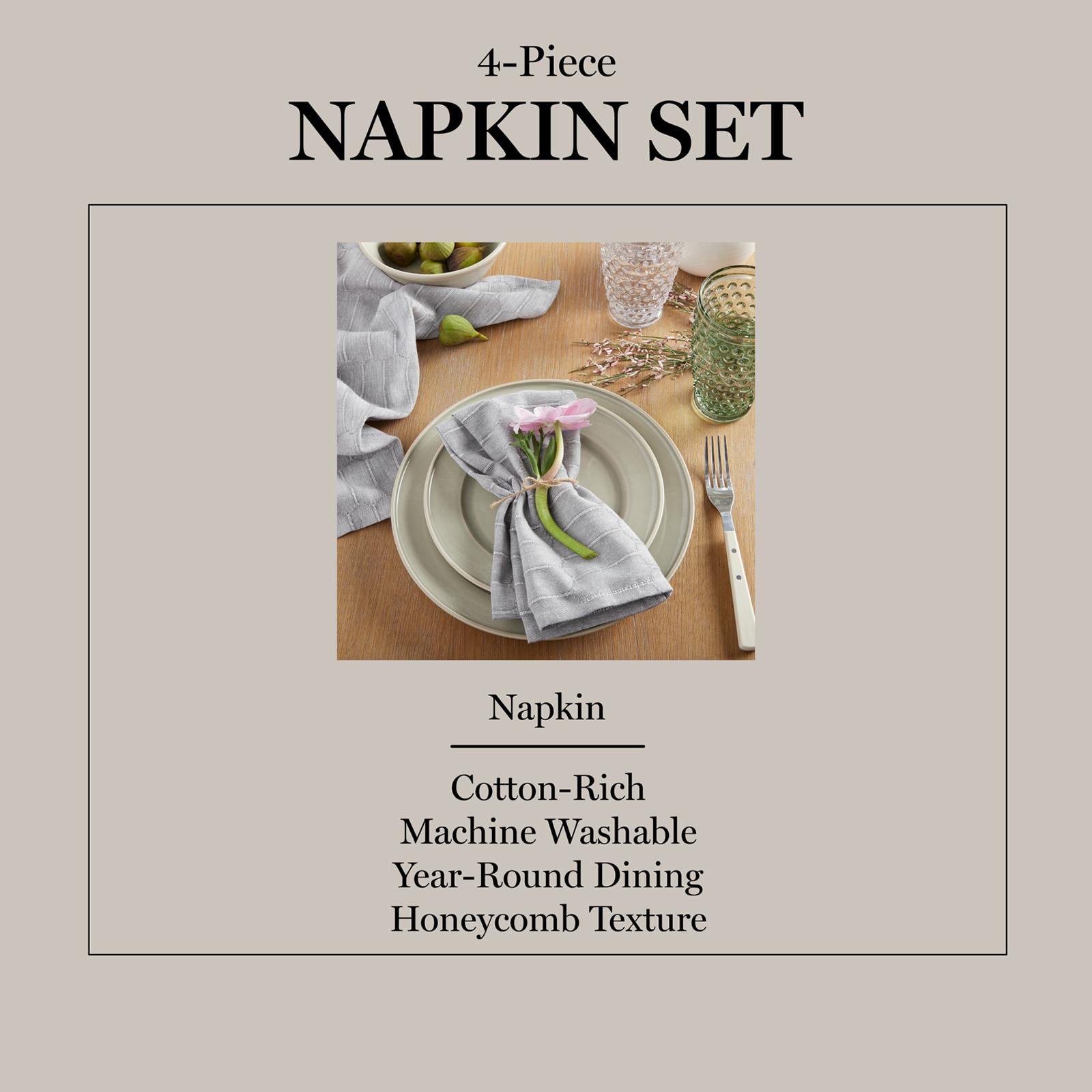 Honeycomb Napkin, Set of 4 6 Honeycomb Napkin, Set of 4