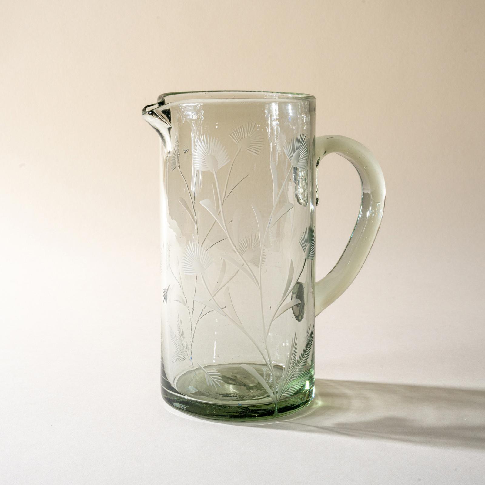 Etched Thistle Pitcher 15 Etched Thistle Pitcher