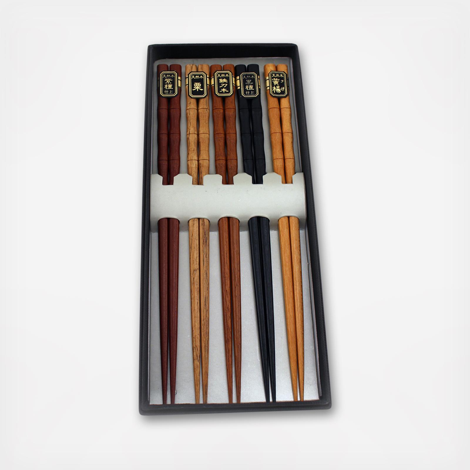 Wooden Chopsticks, Set of 5 14 Wooden Chopsticks, Set of 5