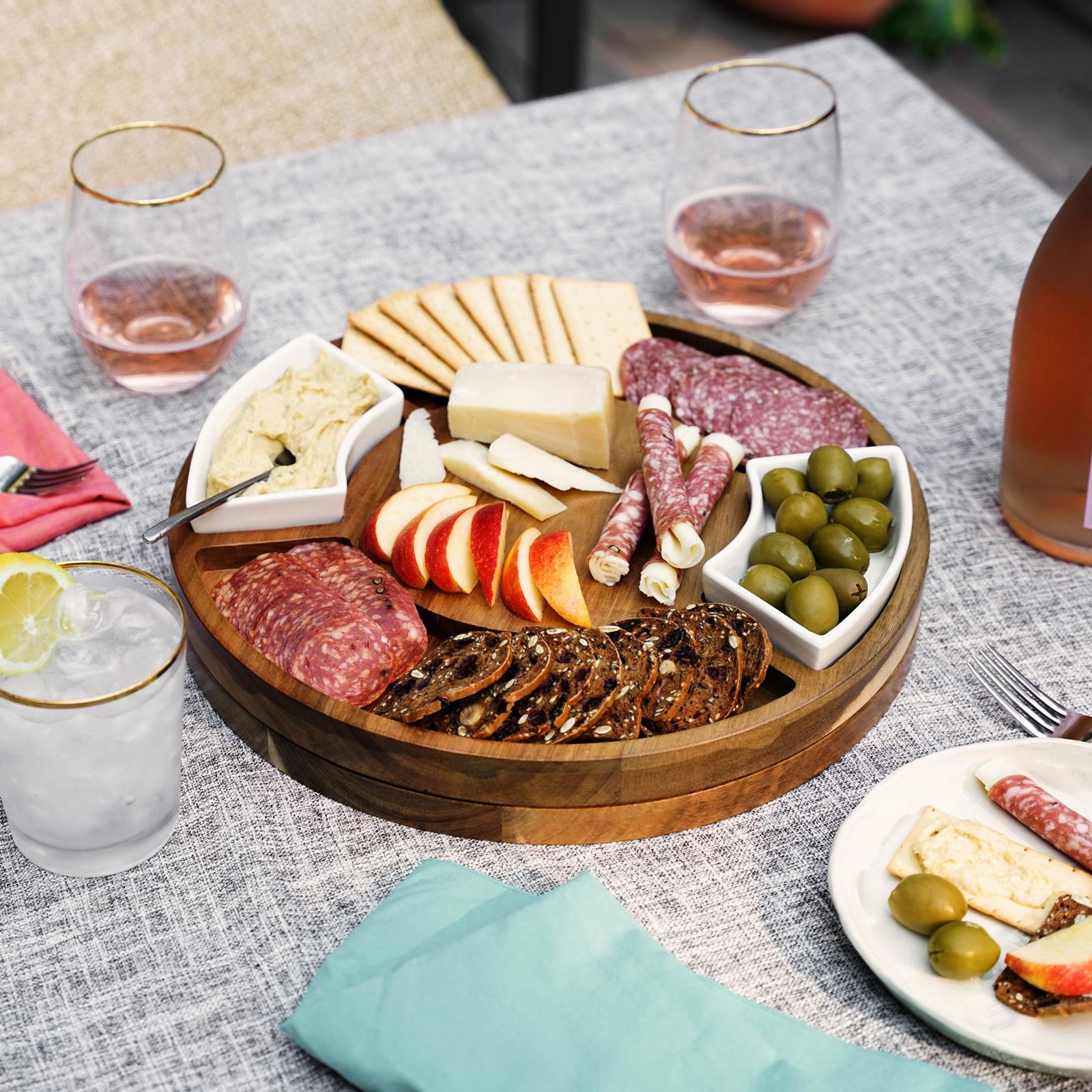 Rotating Charcuterie Serving Board 5 Rotating Charcuterie Serving Board
