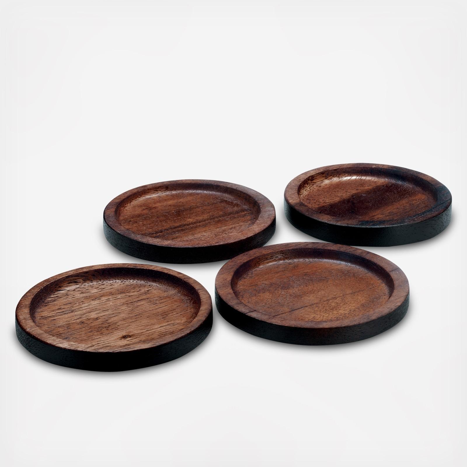 Kona Wood Coaster, Set of 4 1 Kona Wood Coaster, Set of 4