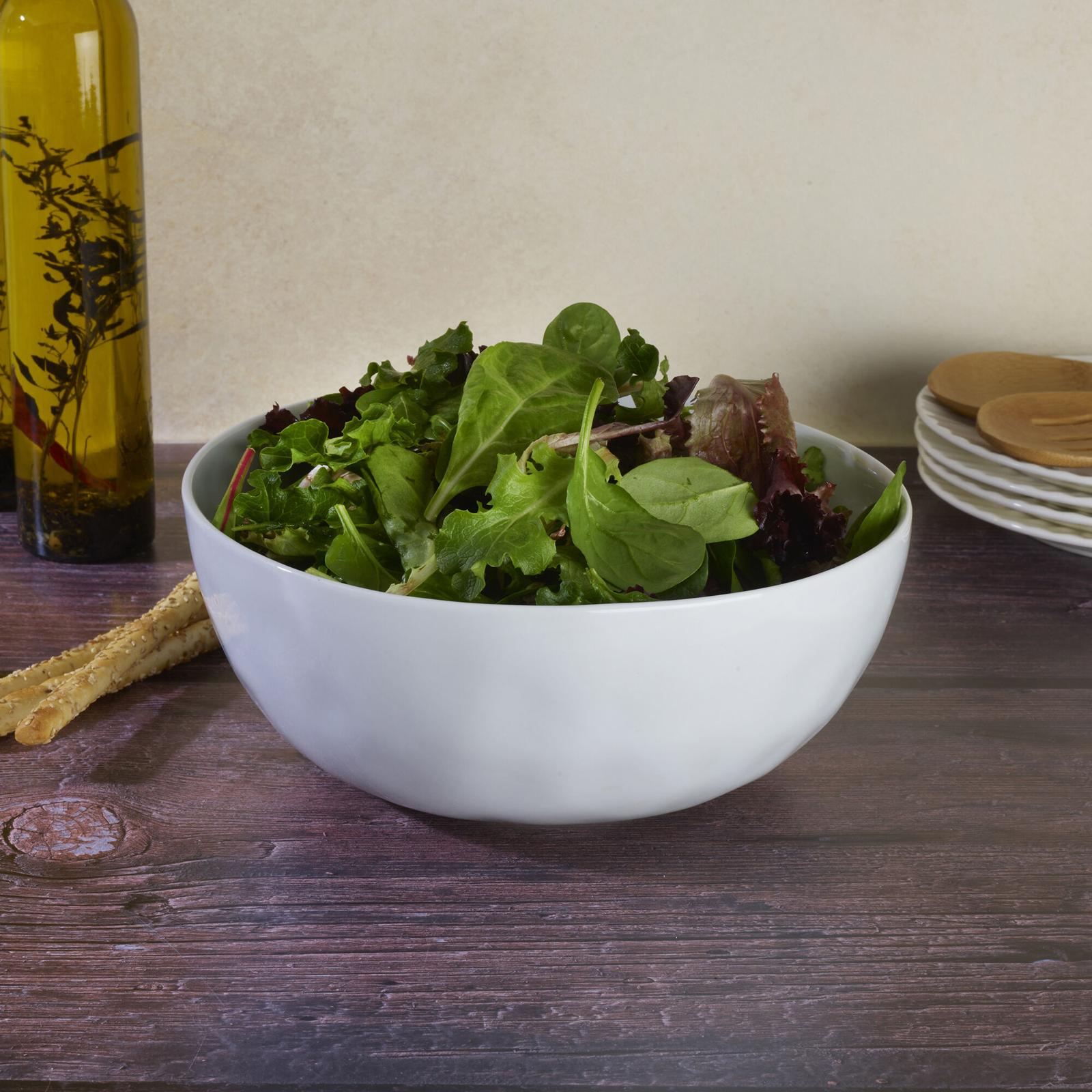 Everyday White Organic Serving Bowl 3 Everyday White Organic Serving Bowl