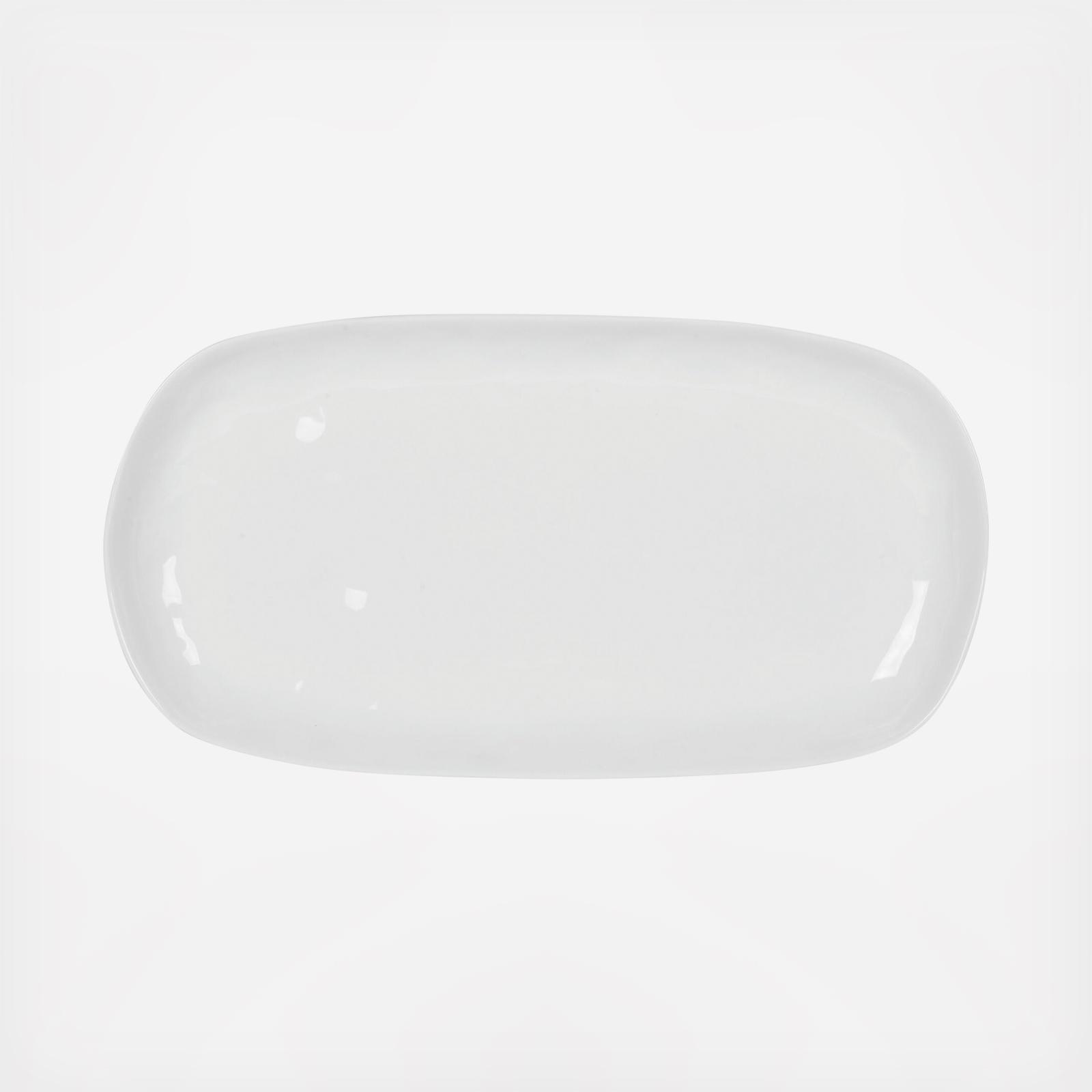 Everyday White Organic Serving Platter 2 Everyday White Organic Serving Platter