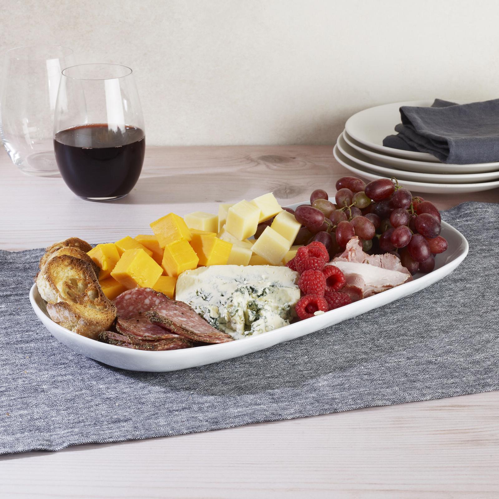 Everyday White Organic Serving Platter 5 Everyday White Organic Serving Platter