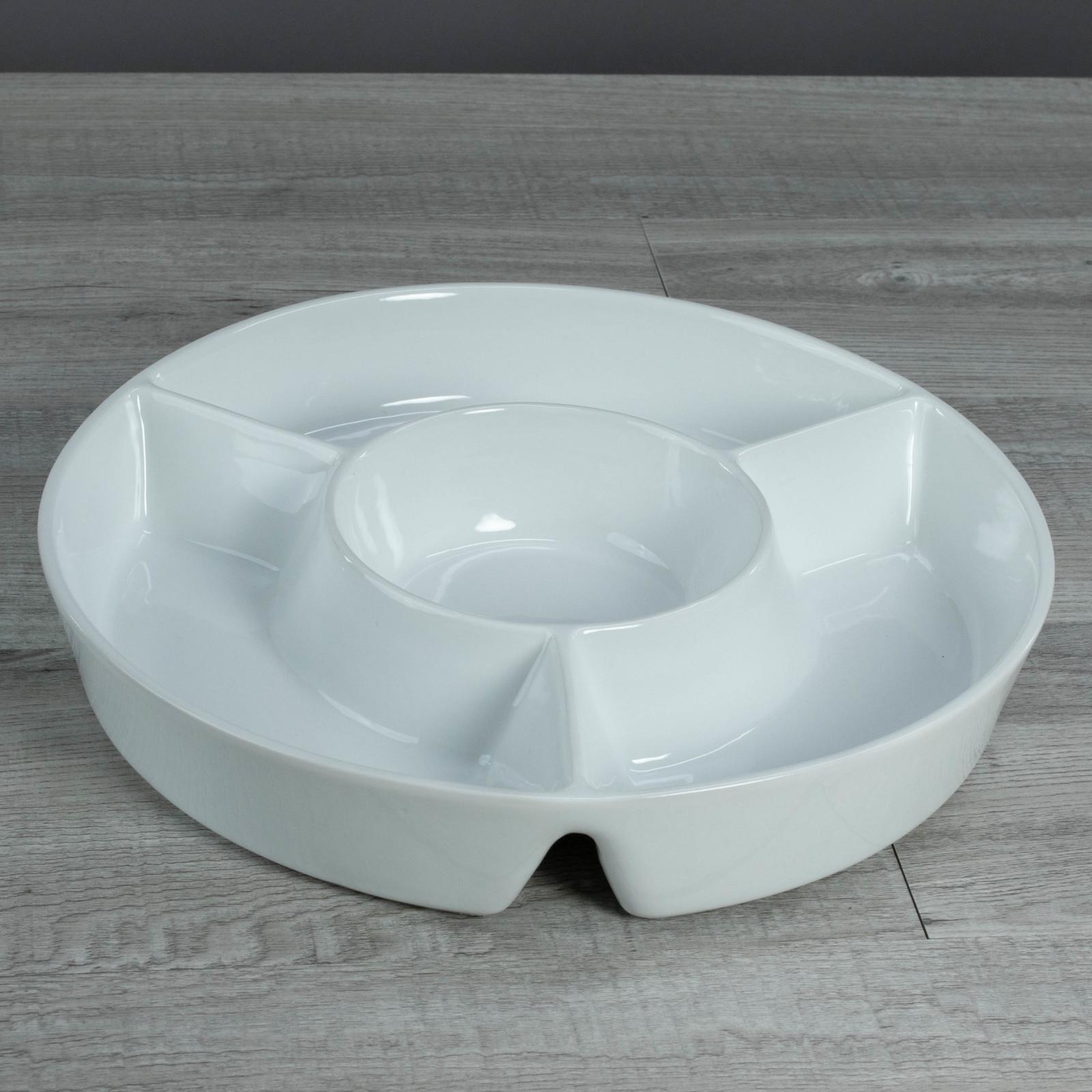 Four Section Chip and Dip Serving Platter 3 Four Section Chip and Dip Serving Platter