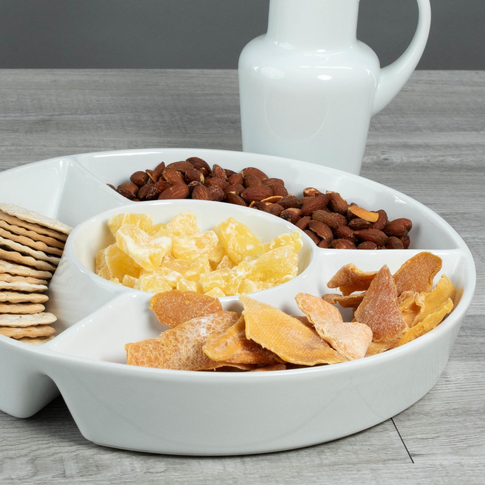 Four Section Chip and Dip Serving Platter 5 Four Section Chip and Dip Serving Platter