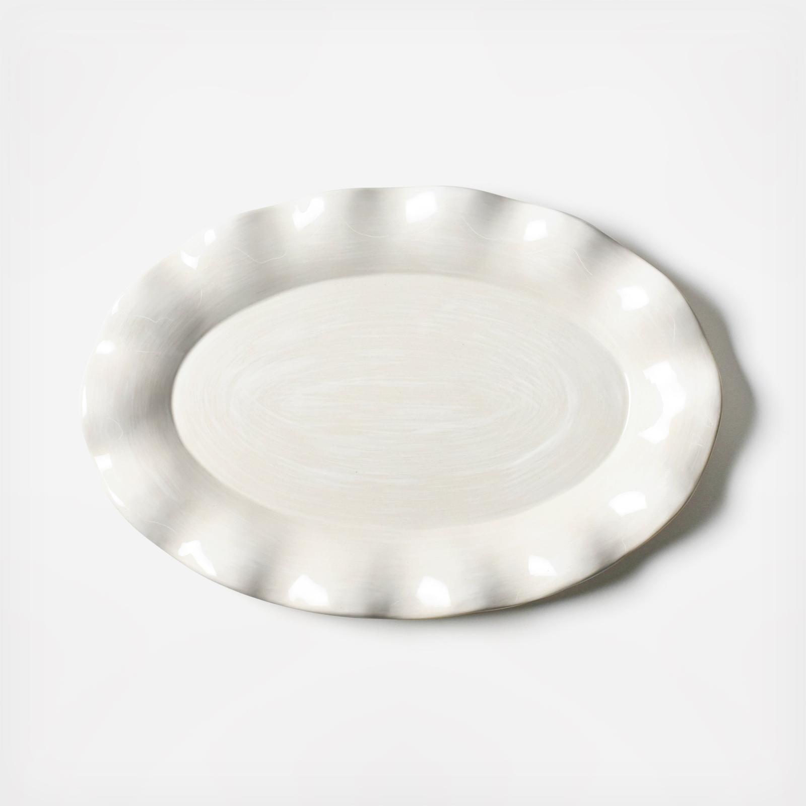 Signature Ruffle Oval Platter