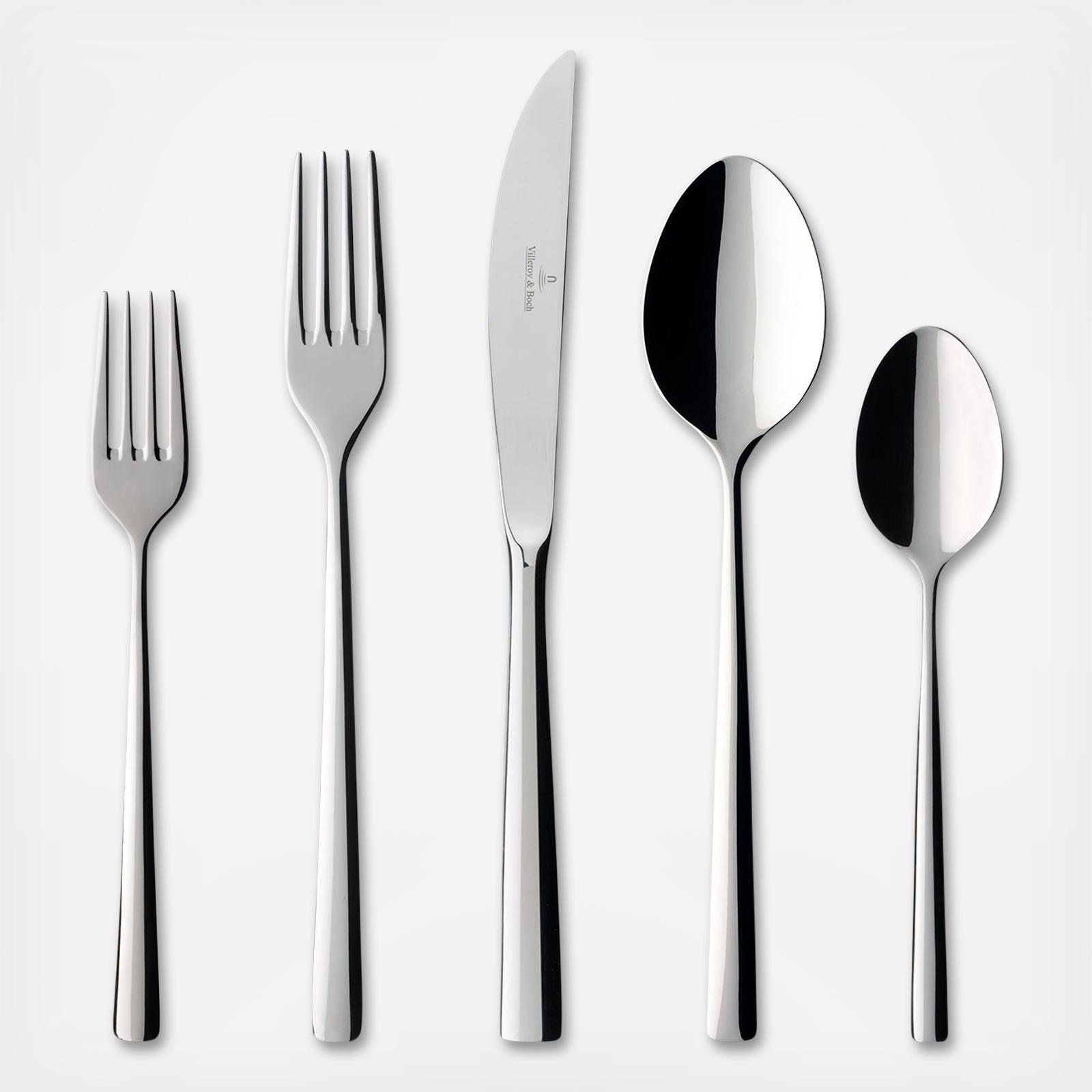 Piemont 40-Piece Flatware Set, Service for 8 8 Piemont 40-Piece Flatware Set, Service for 8
