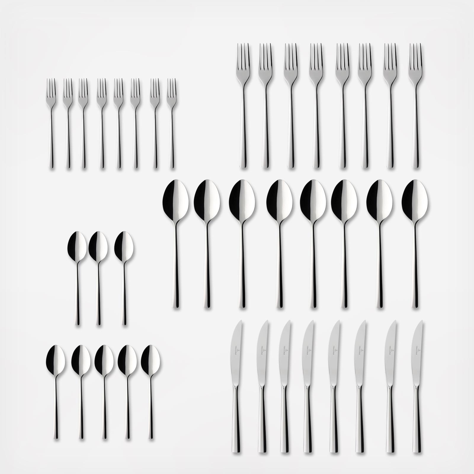 Piemont 40-Piece Flatware Set, Service for 8 4 Piemont 40-Piece Flatware Set, Service for 8