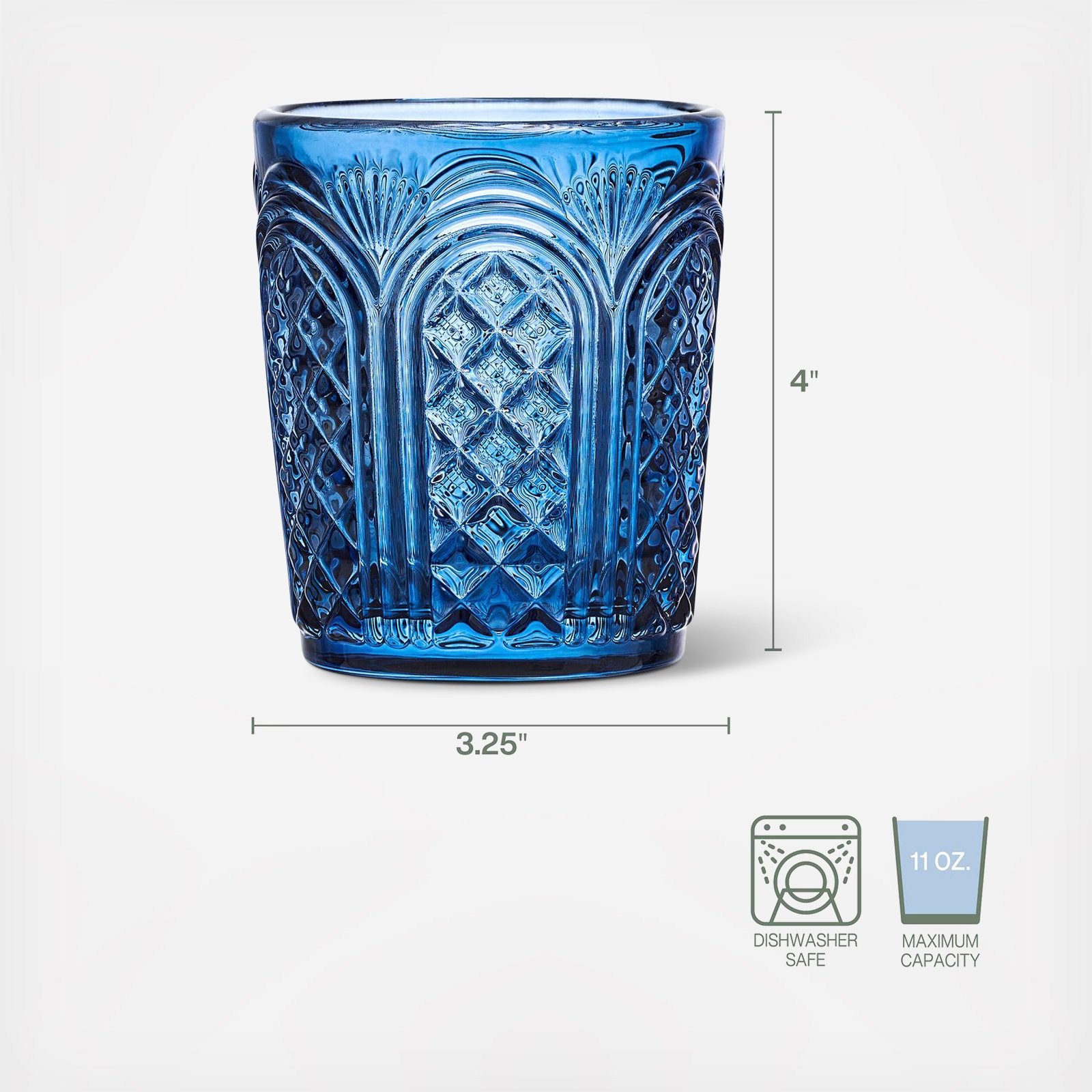 Sicily Double Old Fashioned Glass, Set of 4 7 Sicily Double Old Fashioned Glass, Set of 4