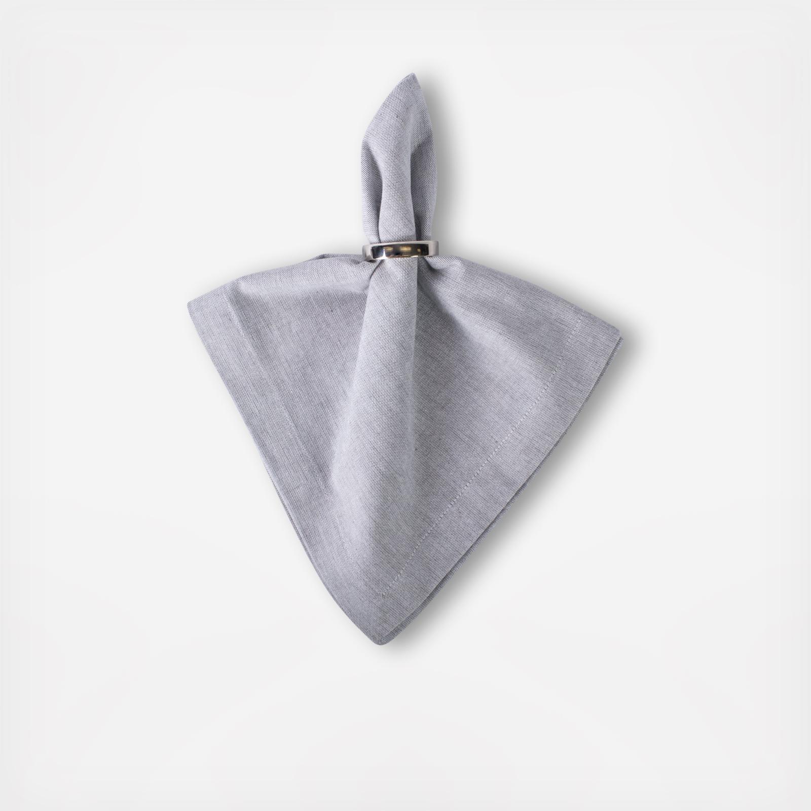 Solid Chambray Napkin, Set of 6 1 Solid Chambray Napkin, Set of 6