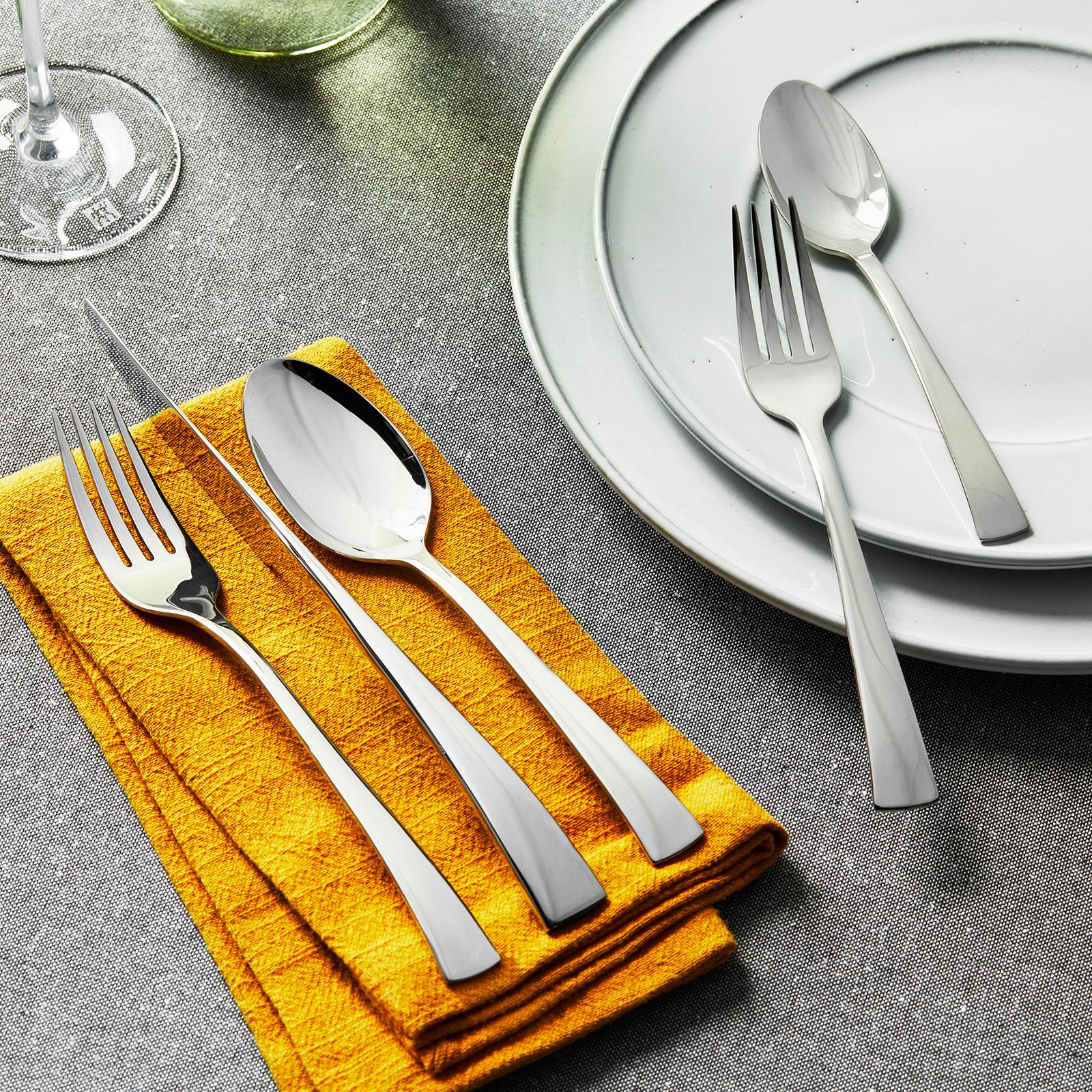 Bellasera Polished 45-Piece Flatware Set, Service for 8 14 Bellasera Polished 45-Piece Flatware Set, Service for 8