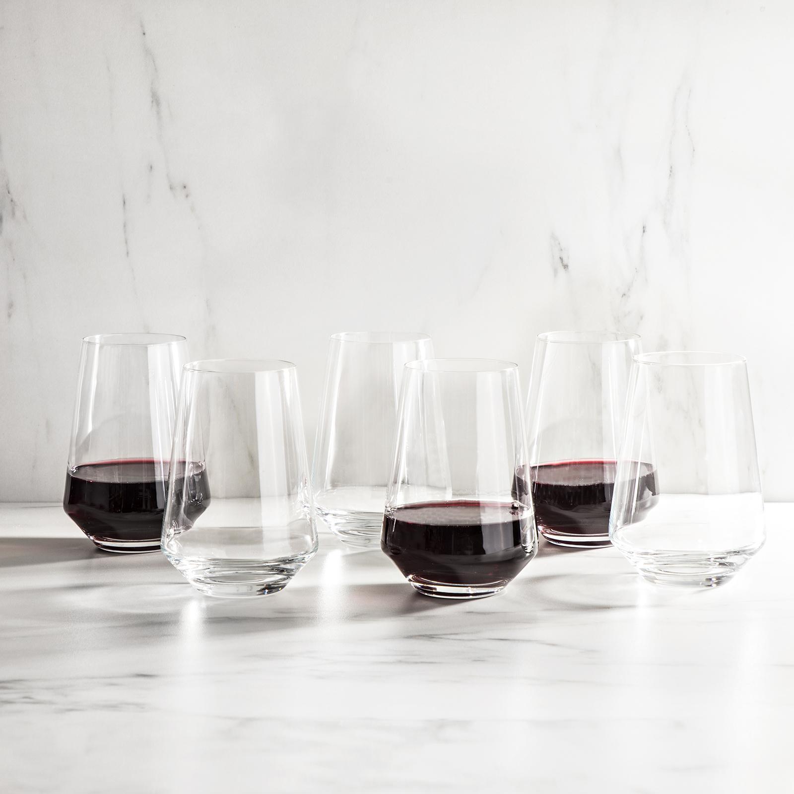 Puro Bordeaux Stemless Wine Glass, Set of 6 11 Puro Bordeaux Stemless Wine Glass, Set of 6