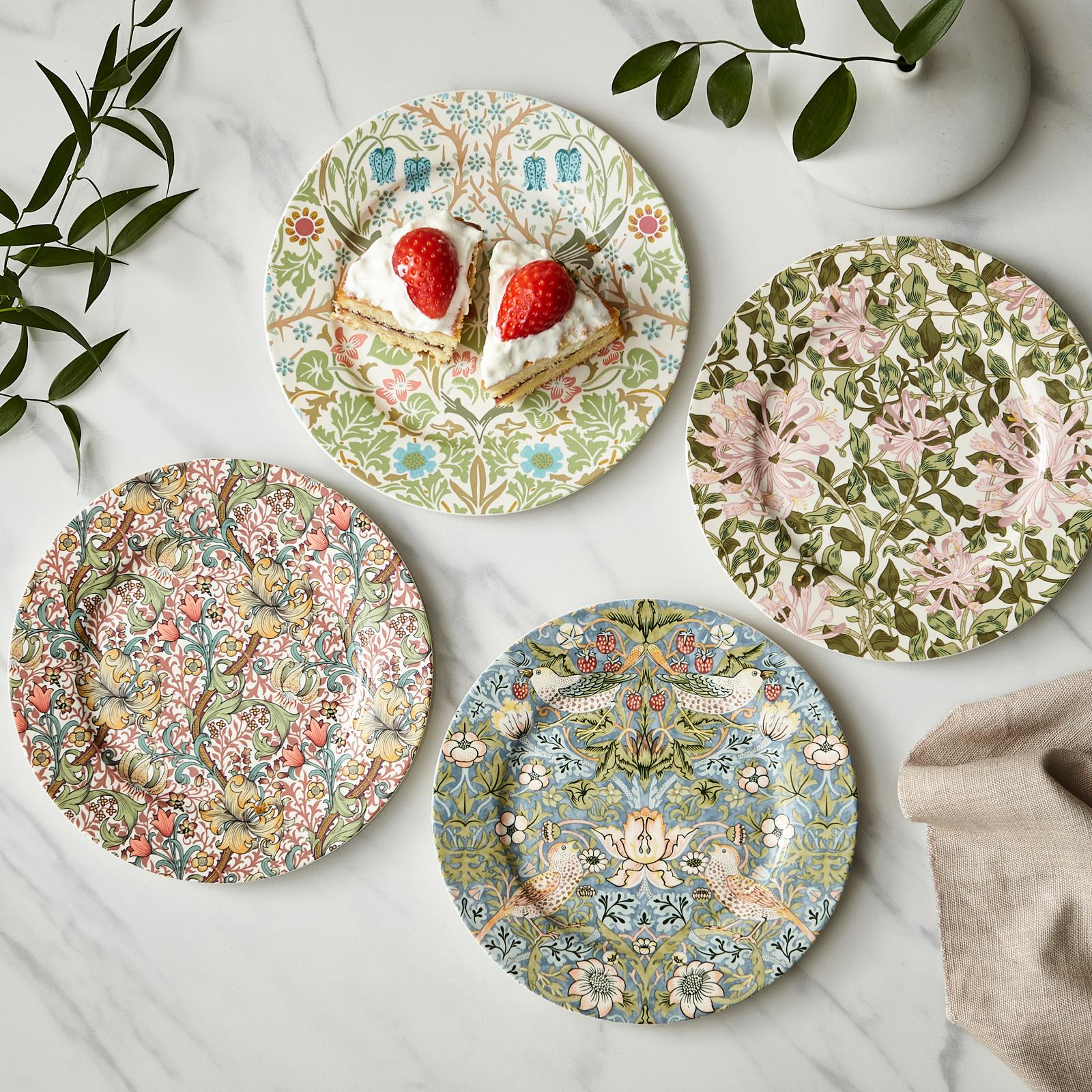 Morris & Co. Assorted Dessert Plate, Set of 4 17 Morris & Co. Assorted Dessert Plate, Set of 4
