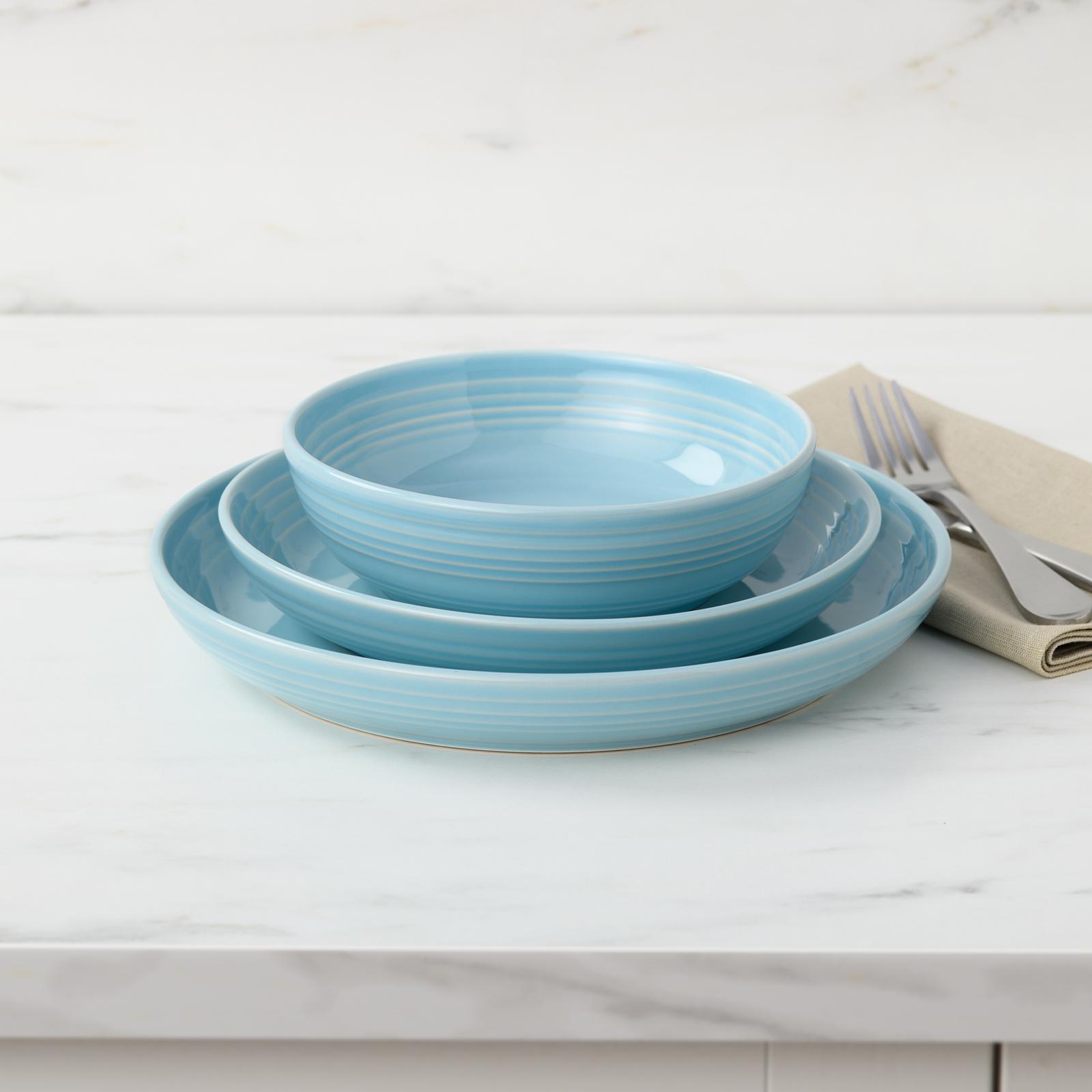 Bistro Coupe 3-Piece Place Setting with Pasta Bowl, Service for 1 13 Bistro Coupe 3-Piece Place Setting with Pasta Bowl, Service for 1