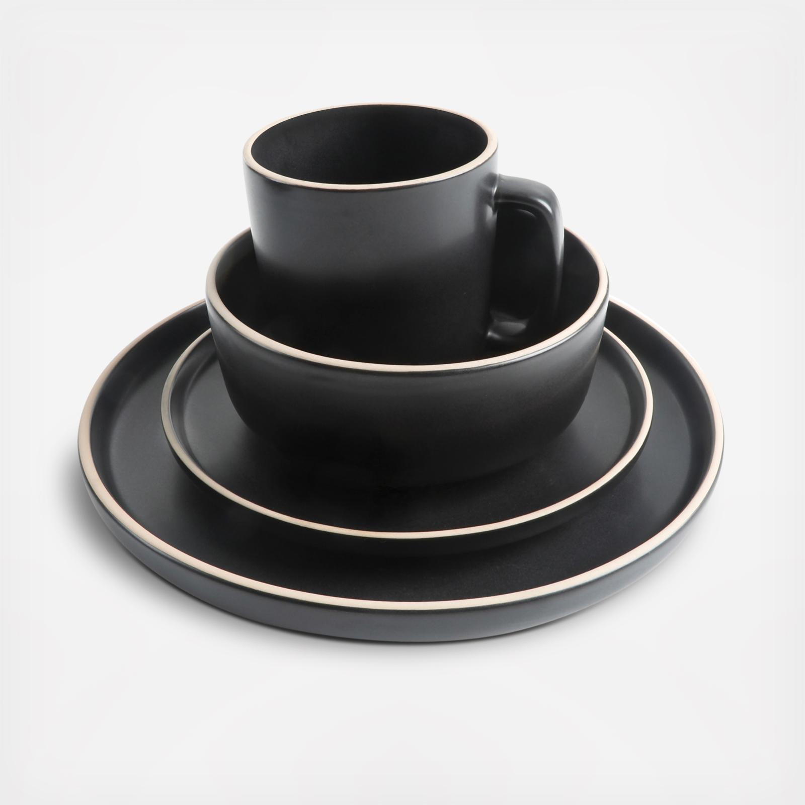 Zuma 16-Piece Round Kitchen Dinnerware Set, Service for 4 5 Zuma 16-Piece Round Kitchen Dinnerware Set, Service for 4