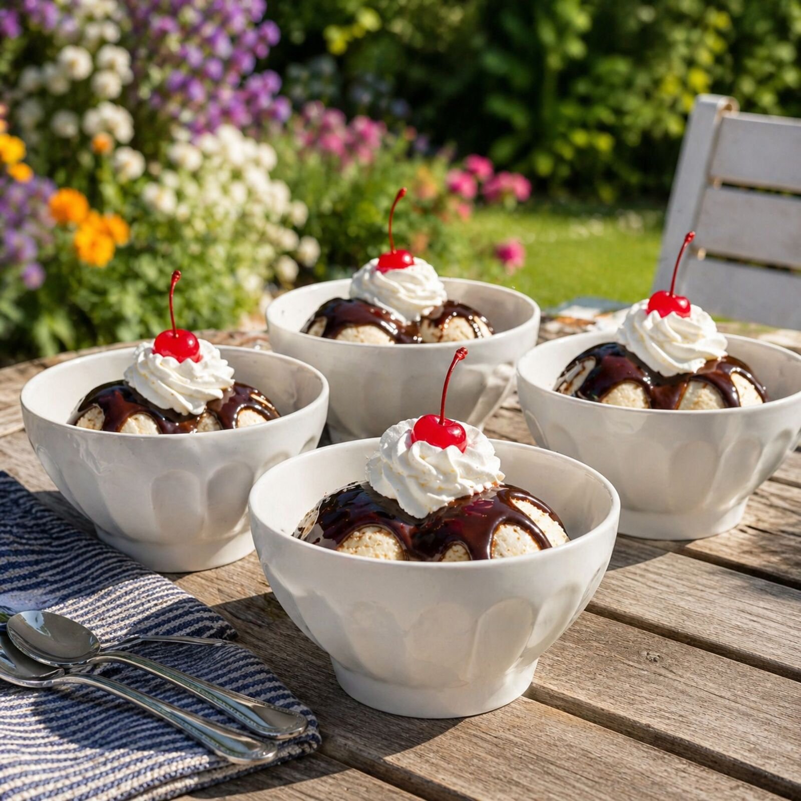 Everyday White Ice Cream Bowl, Set of 4 4 Everyday White Ice Cream Bowl, Set of 4