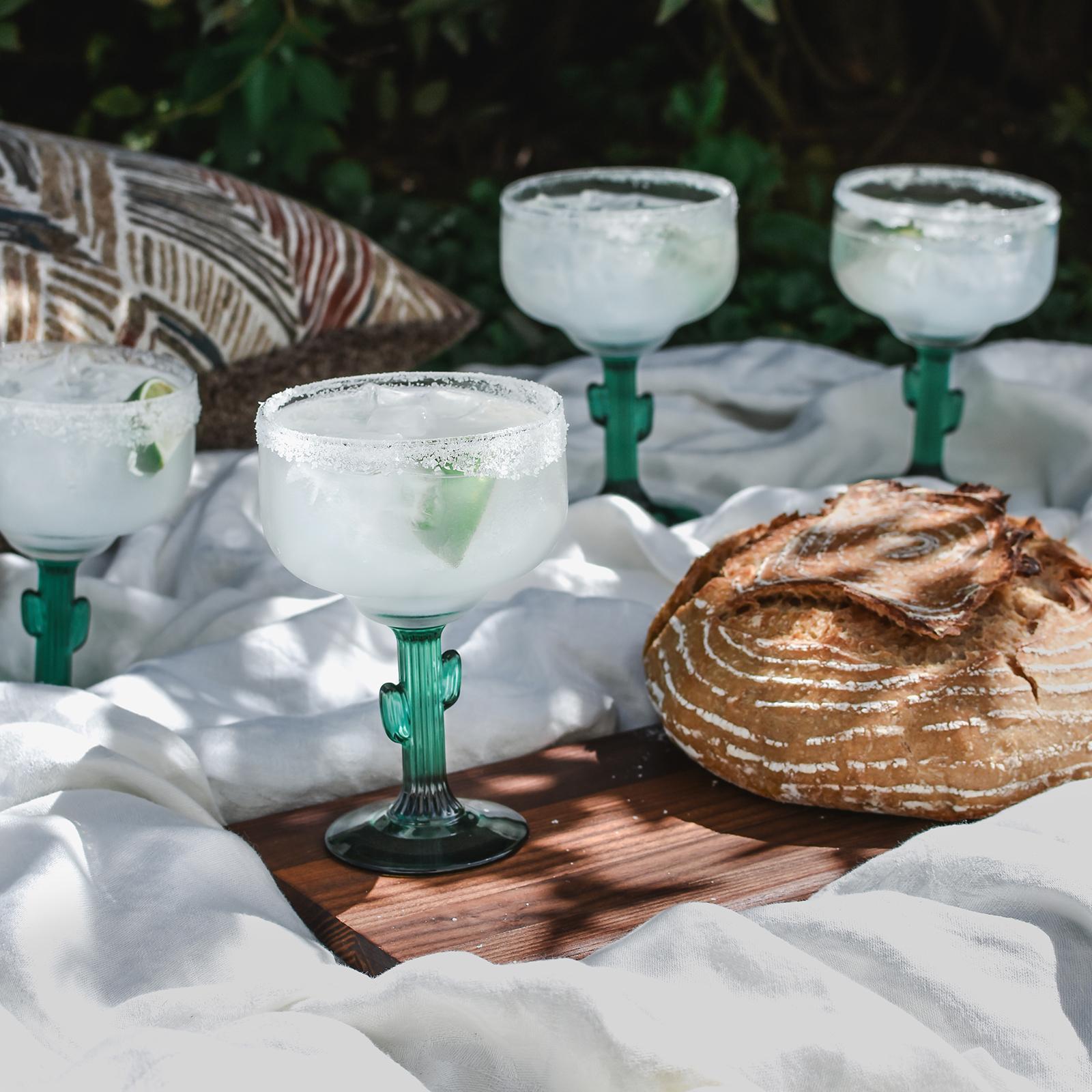 Cactus Margarita Glass, Set of 4 4 Cactus Margarita Glass, Set of 4