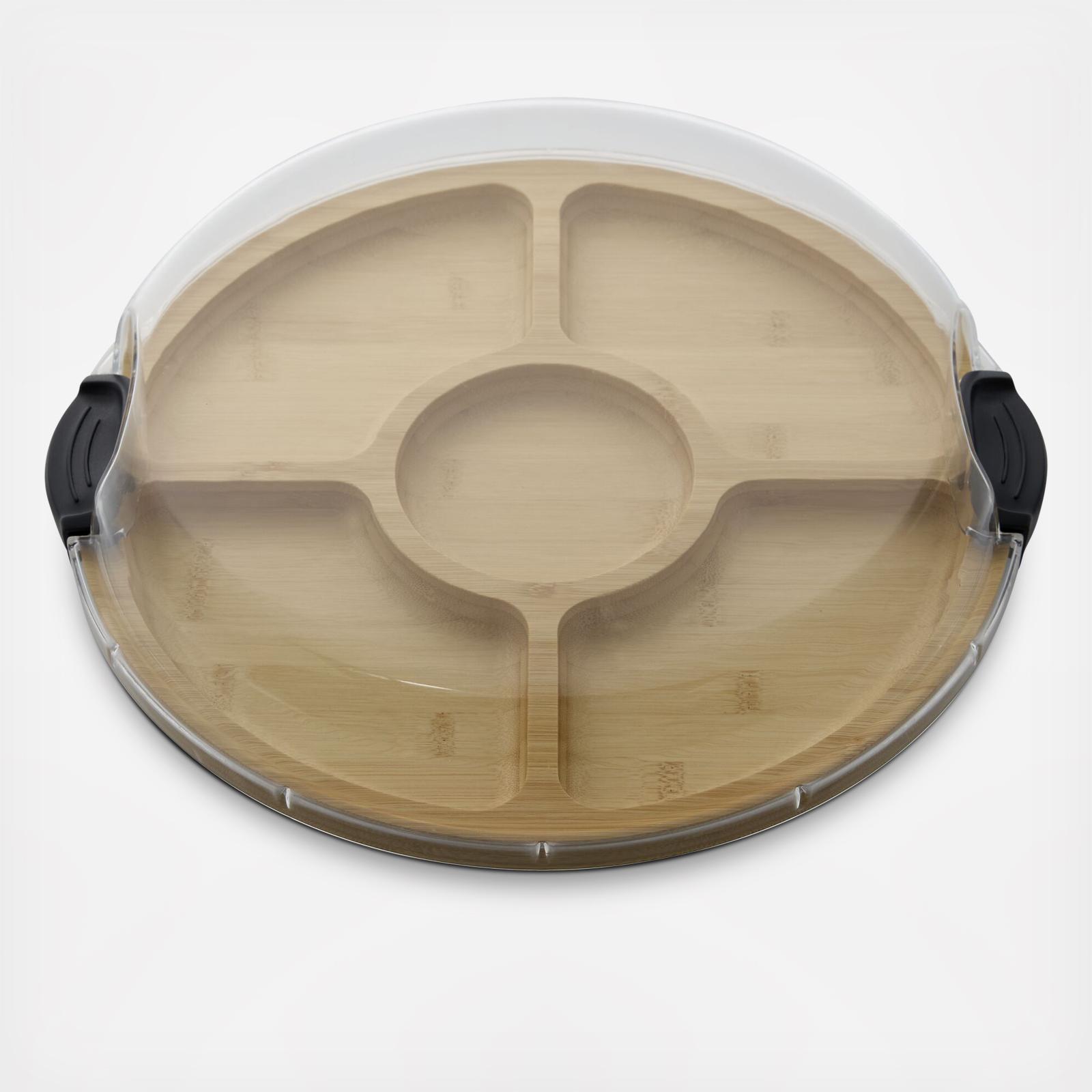 Build-a-Board 5-Section Round Cutting Board with Storage Lid 2 Build-a-Board 5-Section Round Cutting Board with Storage Lid