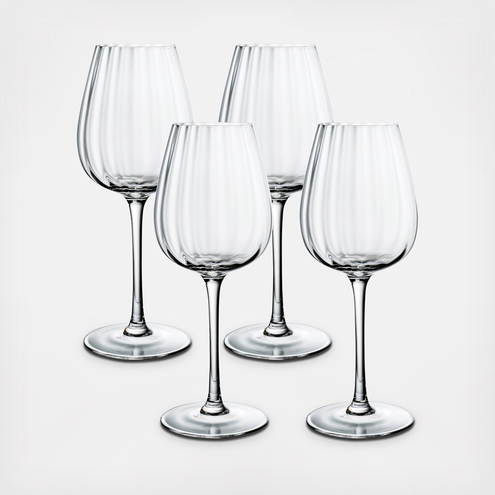 Rose Garden White Wine Glass, Set of 4 2 Rose Garden White Wine Glass, Set of 4