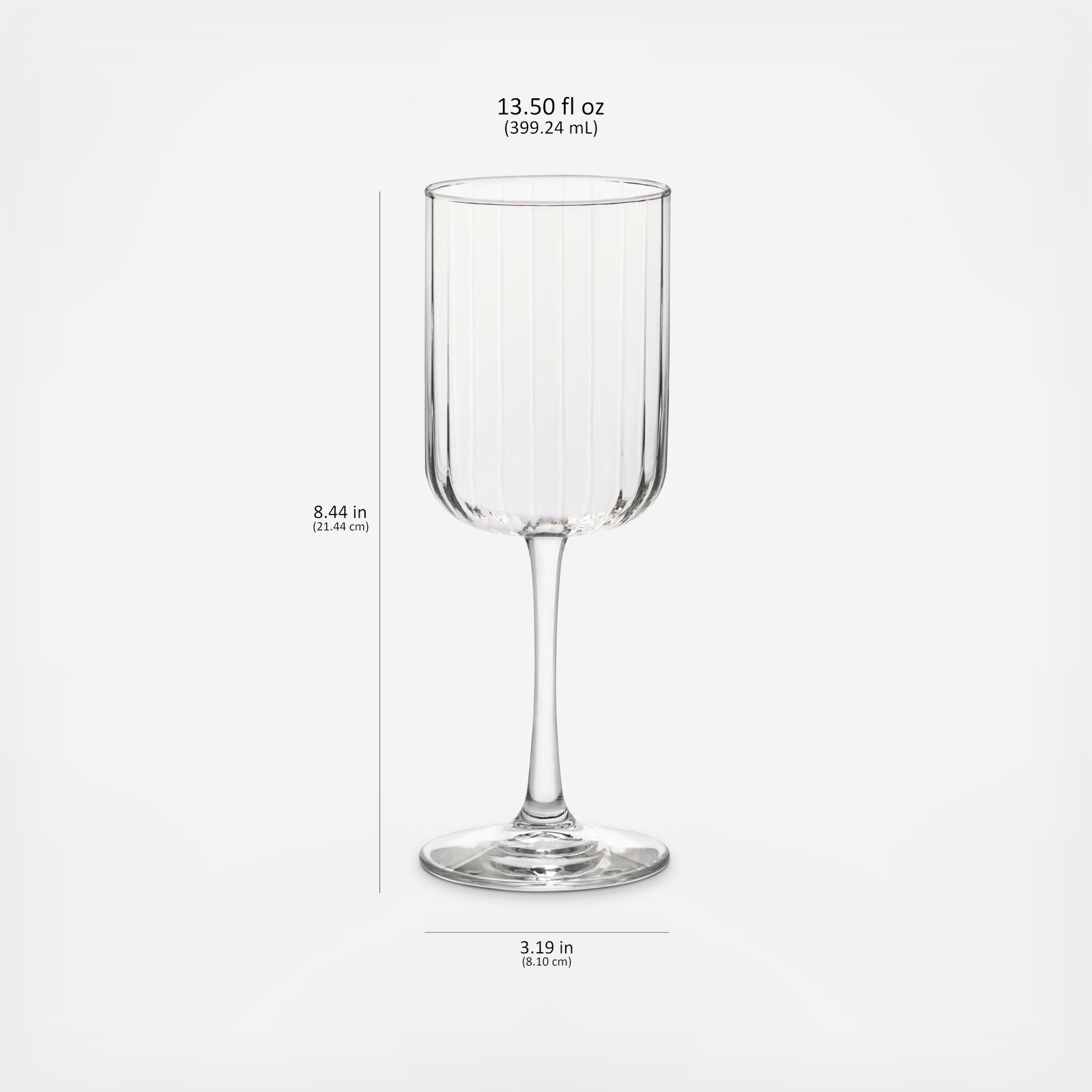 Sutherland Paneled Wine Glass, Set of 4 8 Sutherland Paneled Wine Glass, Set of 4