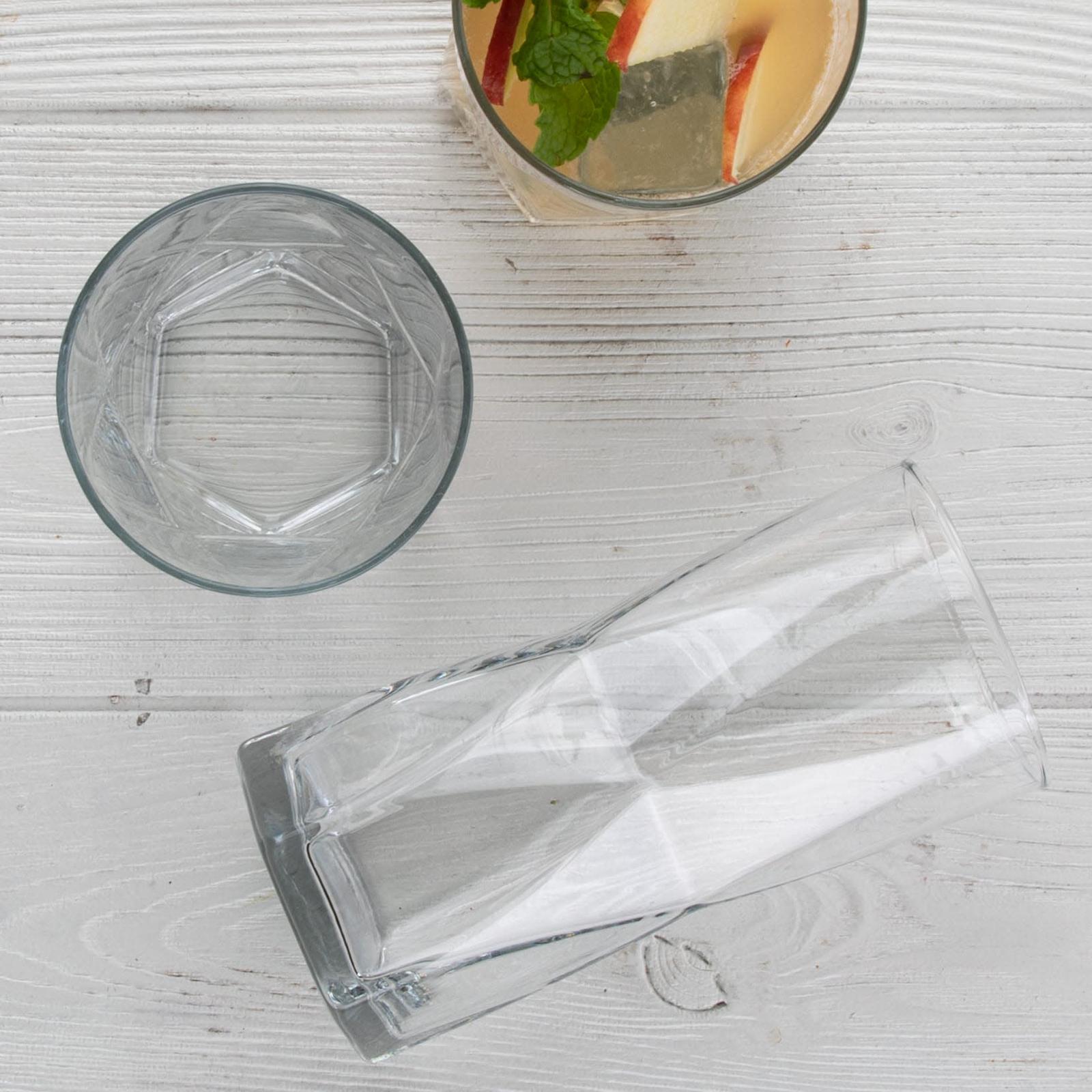 Rhombus 16-Piece Tumbler and Rocks Glass Set 3 Rhombus 16-Piece Tumbler and Rocks Glass Set